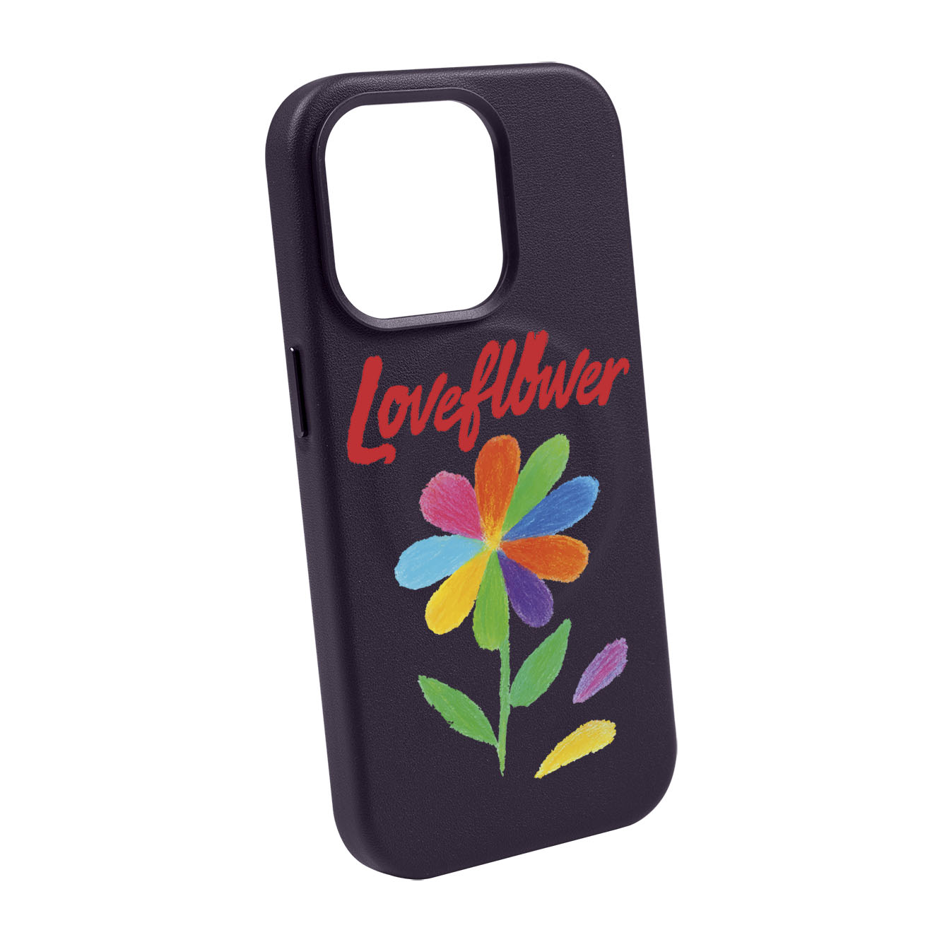 LOVE FLOWER-iPhone 14 Plus Leather Kılıf MagSafe Özellikli