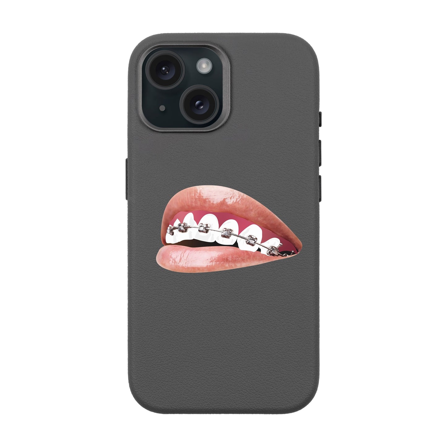 ORTHODONTIST-iPhone 15 Leather Premium Kılıf MagSafe Özellikli