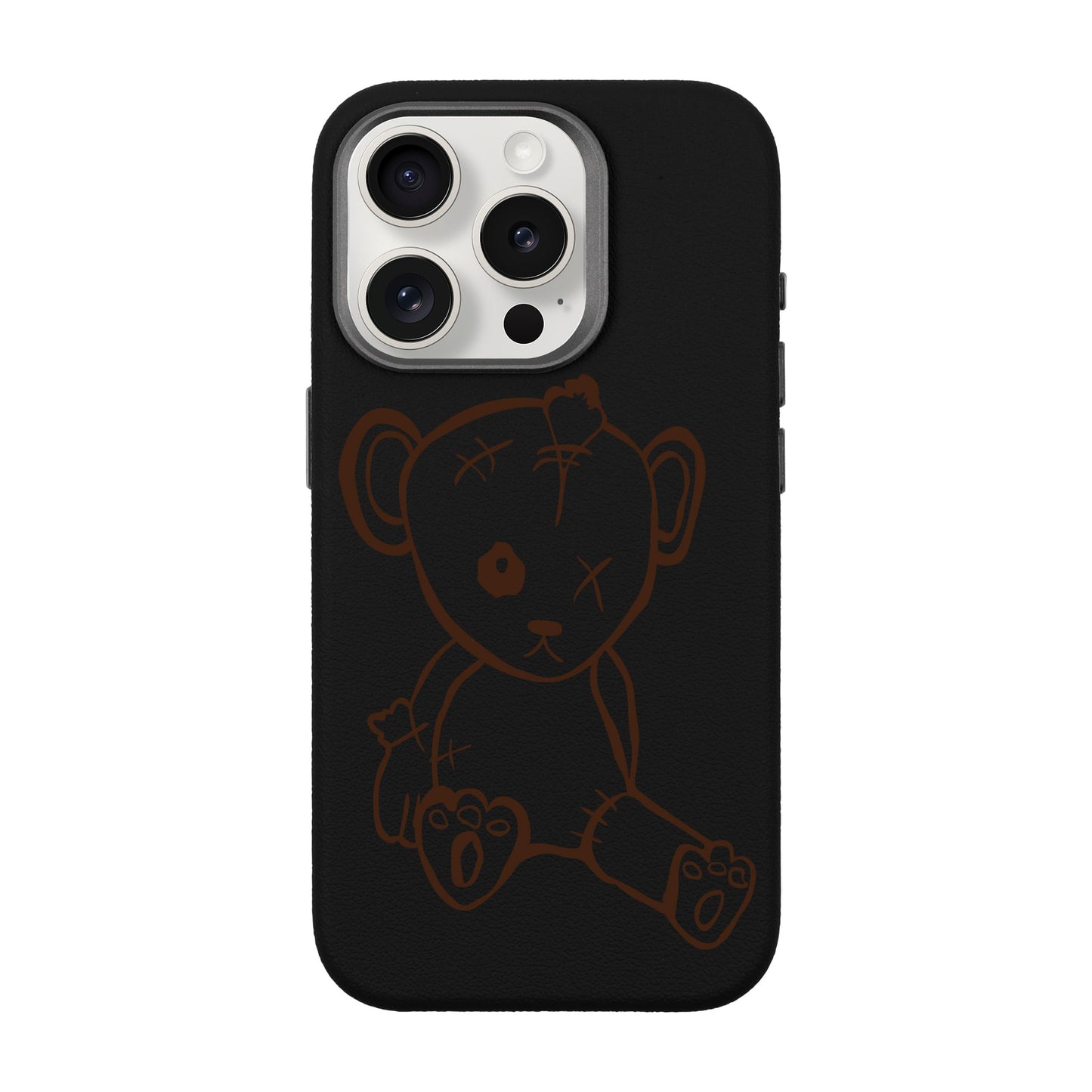 BABY BEAR-iPhone 15 Pro Leather Premium Kılıf MagSafe Özellikli
