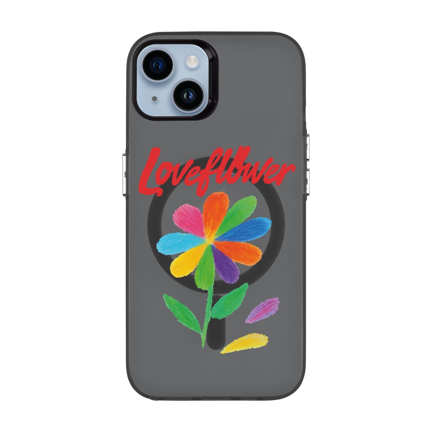 LOVE FLOWER-iPhone 14 Plus Hold Kılıf MagSafe Özellikli