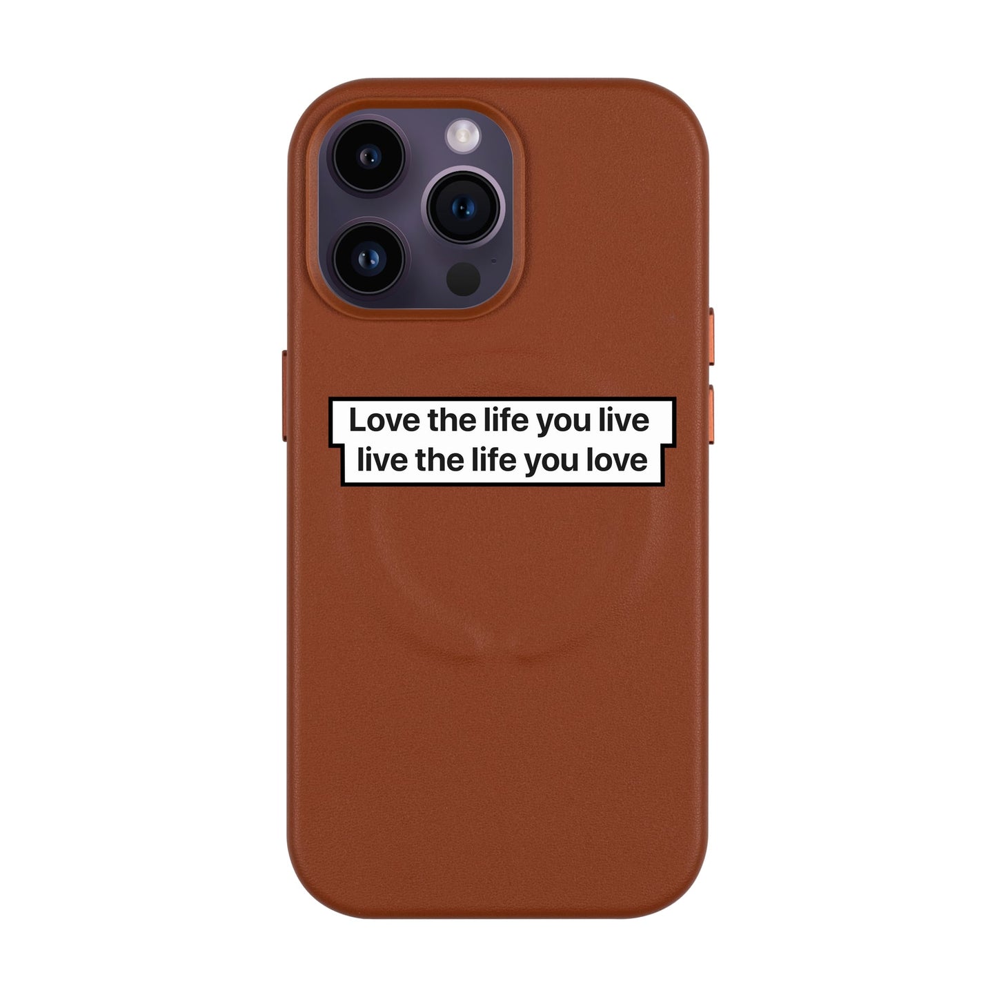 LOVE THE LIFE-iPhone 14 Pro Max Leather Kılıf MagSafe Özellikli