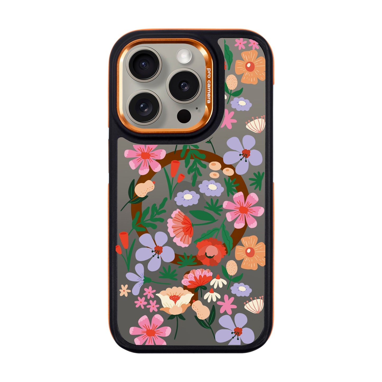 GRACIOUS-iPhone 15 Pro Dark Kılıf MagSafe Özellikli