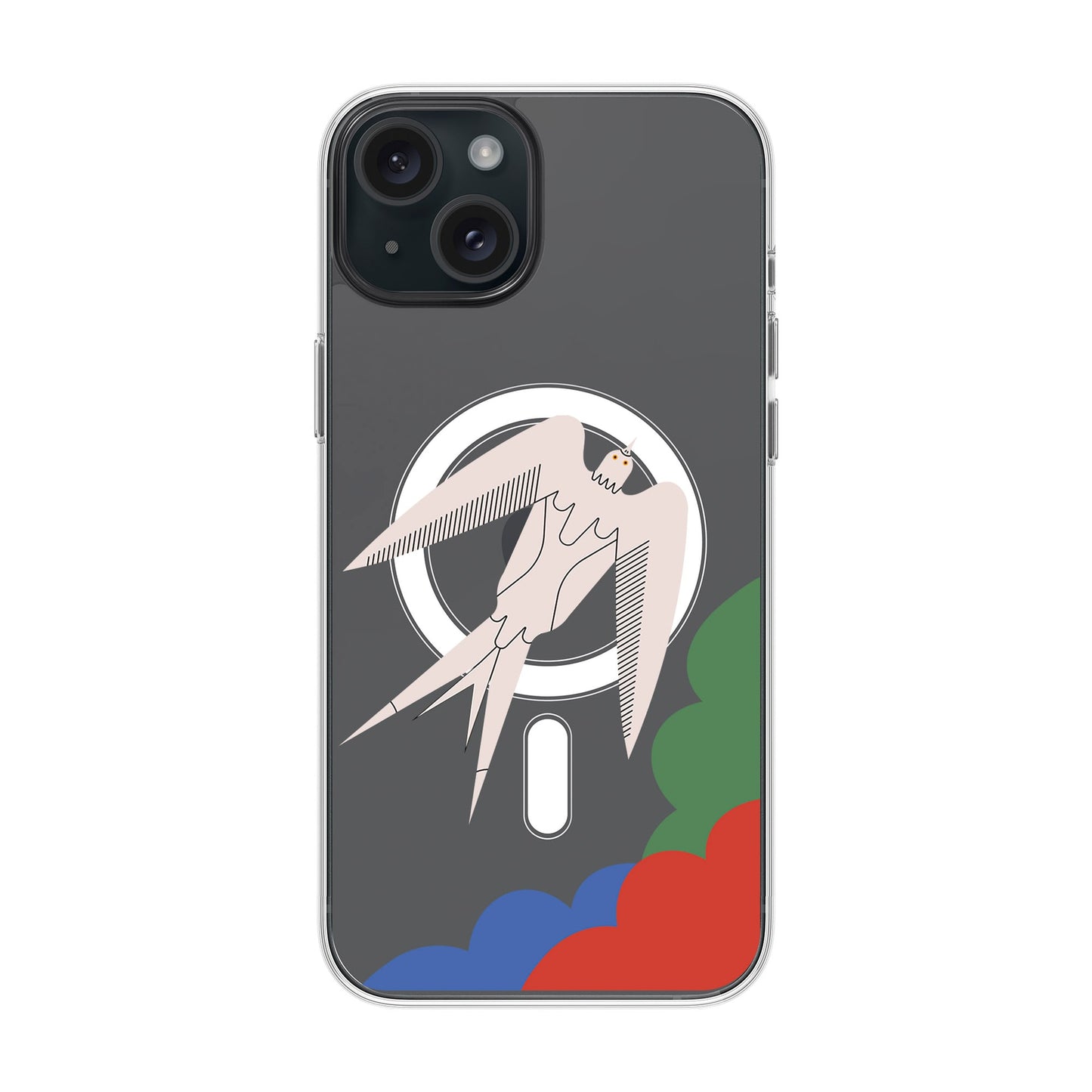 L’OISEAU LIBRE-iPhone 15 Plus Solid Kılıf MagSafe Özellikli