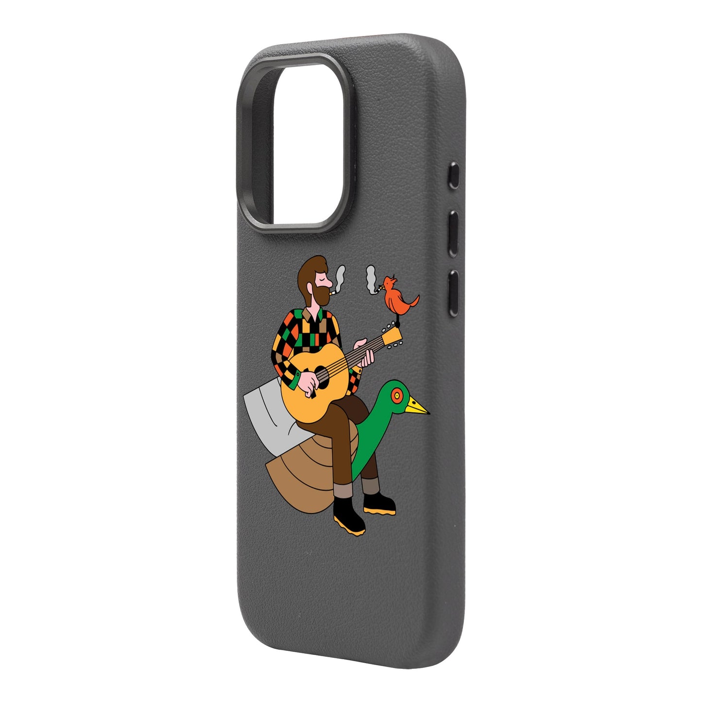 BIRDS OF A FEATHER-iPhone 16 Pro Max Leather Premium Kılıf MagSafe Özellikli