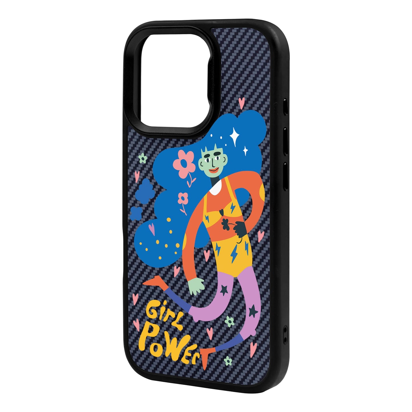GIRL POWER-iPhone 16 Pro Max Plaid Kılıf MagSafe Özellikli