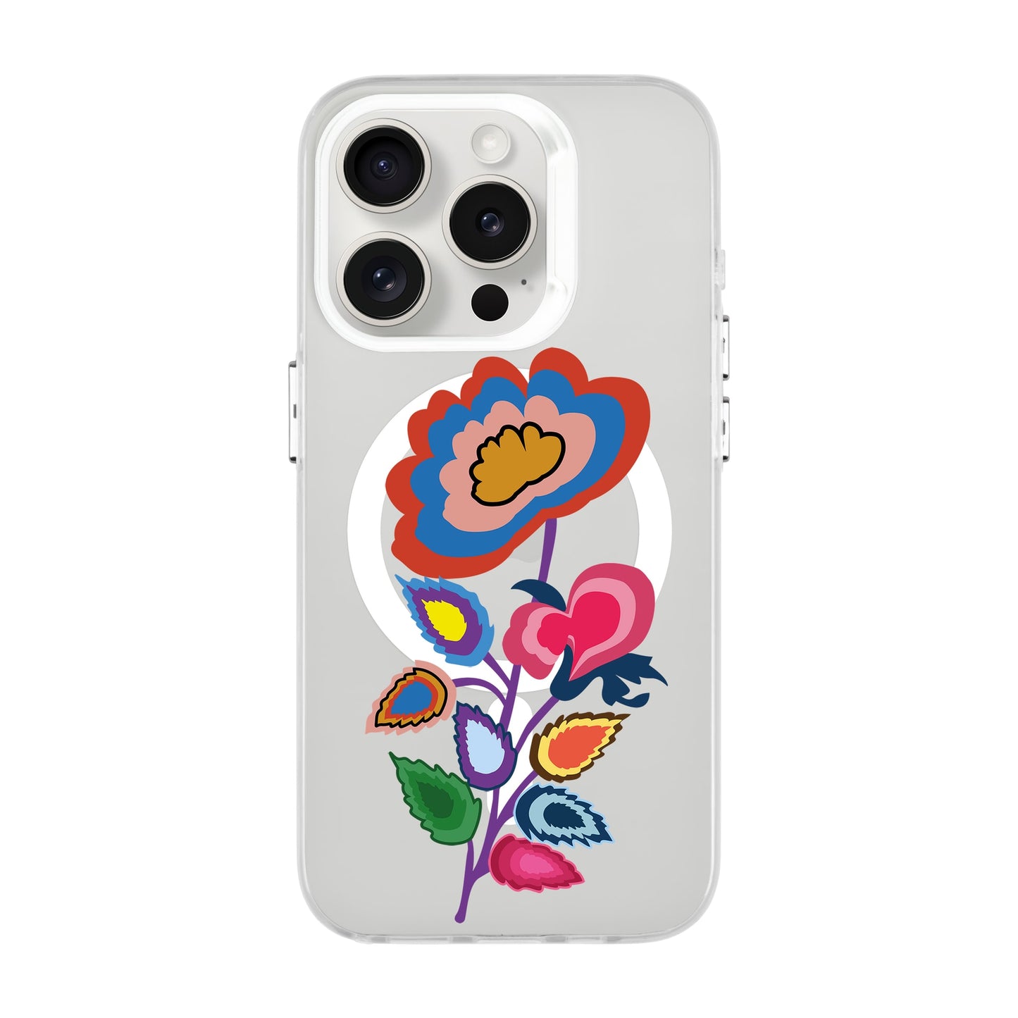 KNITTED FLOWER-iPhone 13 Pro Hold Kılıf MagSafe Özellikli