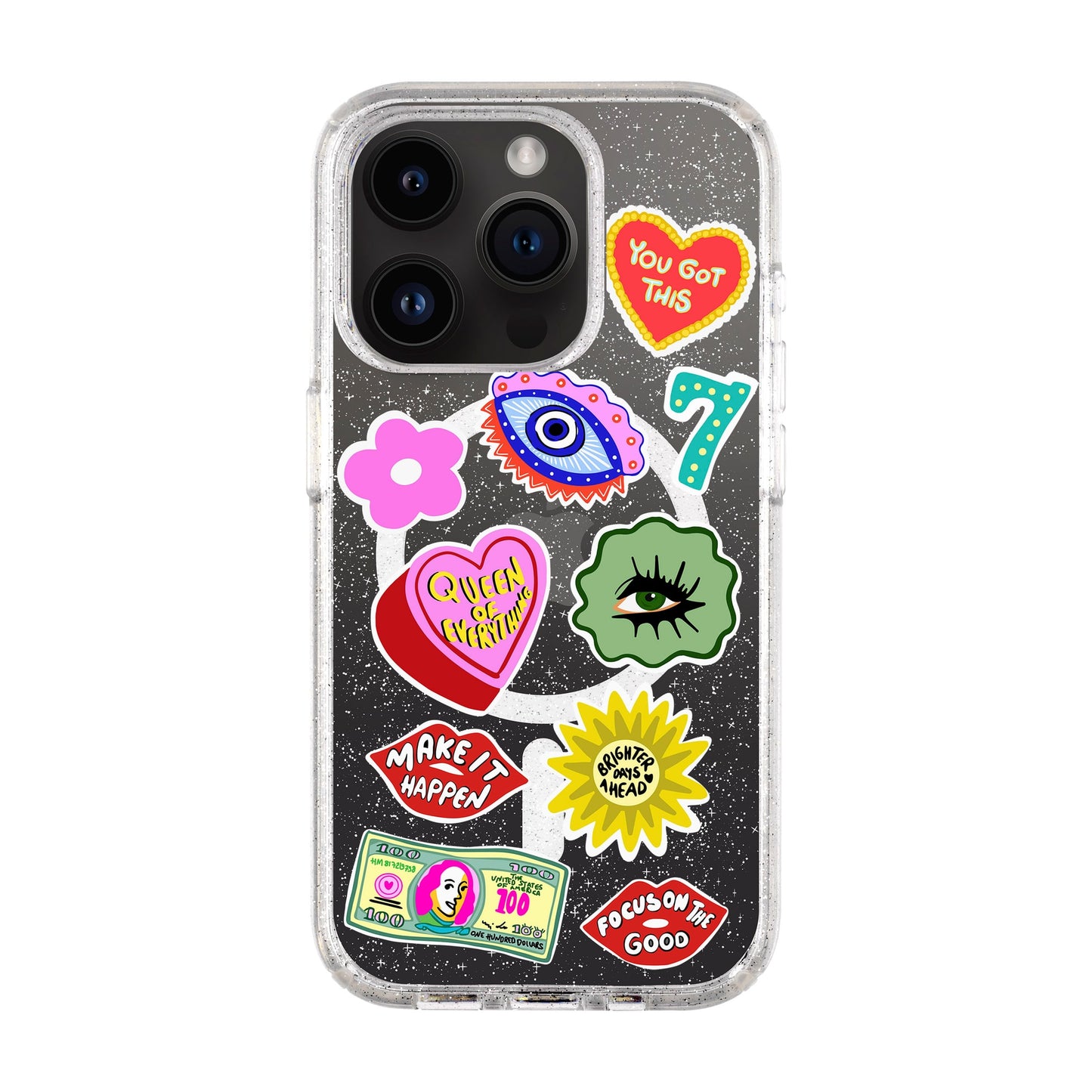 HM STICKERS-iPhone 14 Pro Shiny Kılıf MagSafe Özellikli