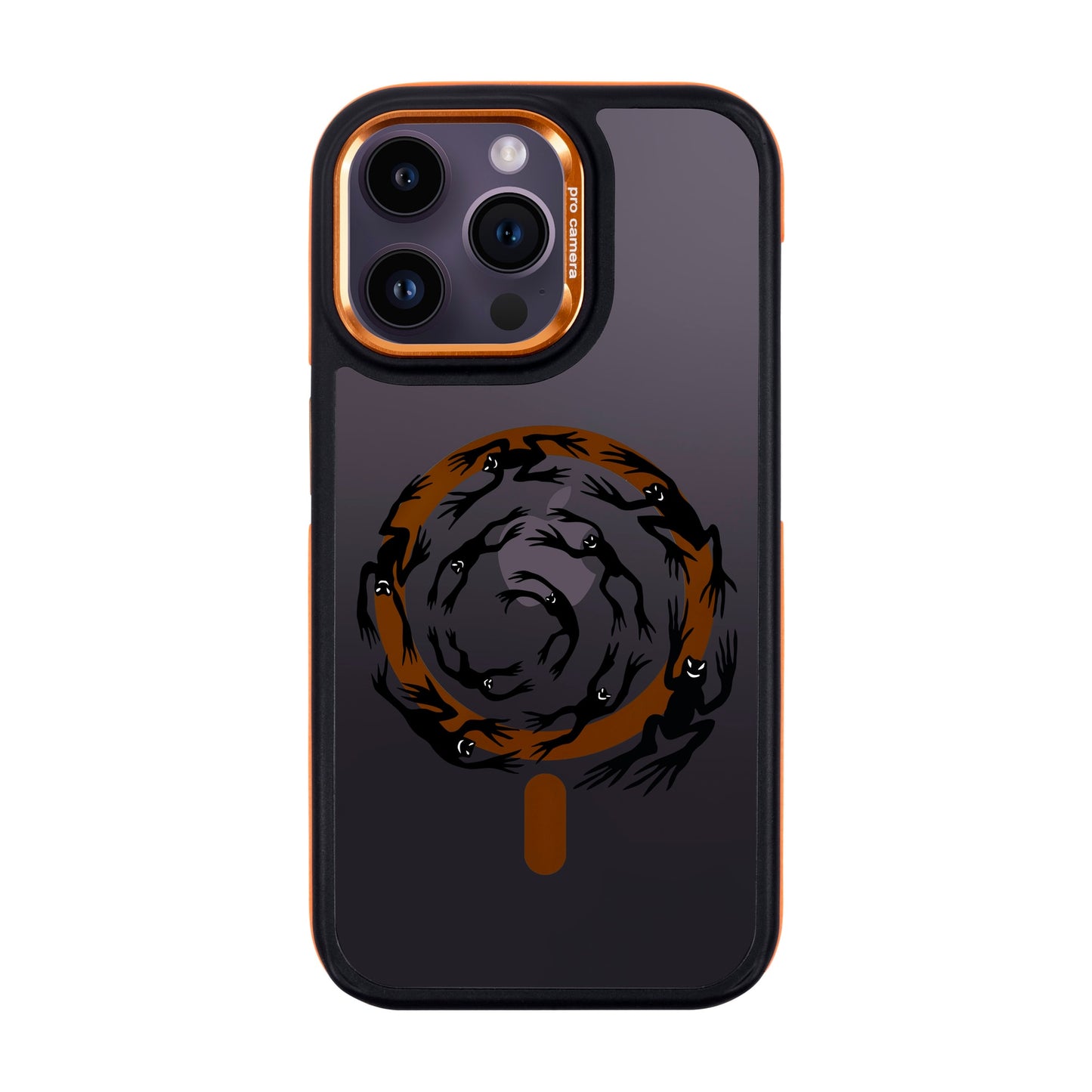 SWIRLING FROGS-iPhone 14 Pro Max Dark Kılıf MagSafe Özellikli
