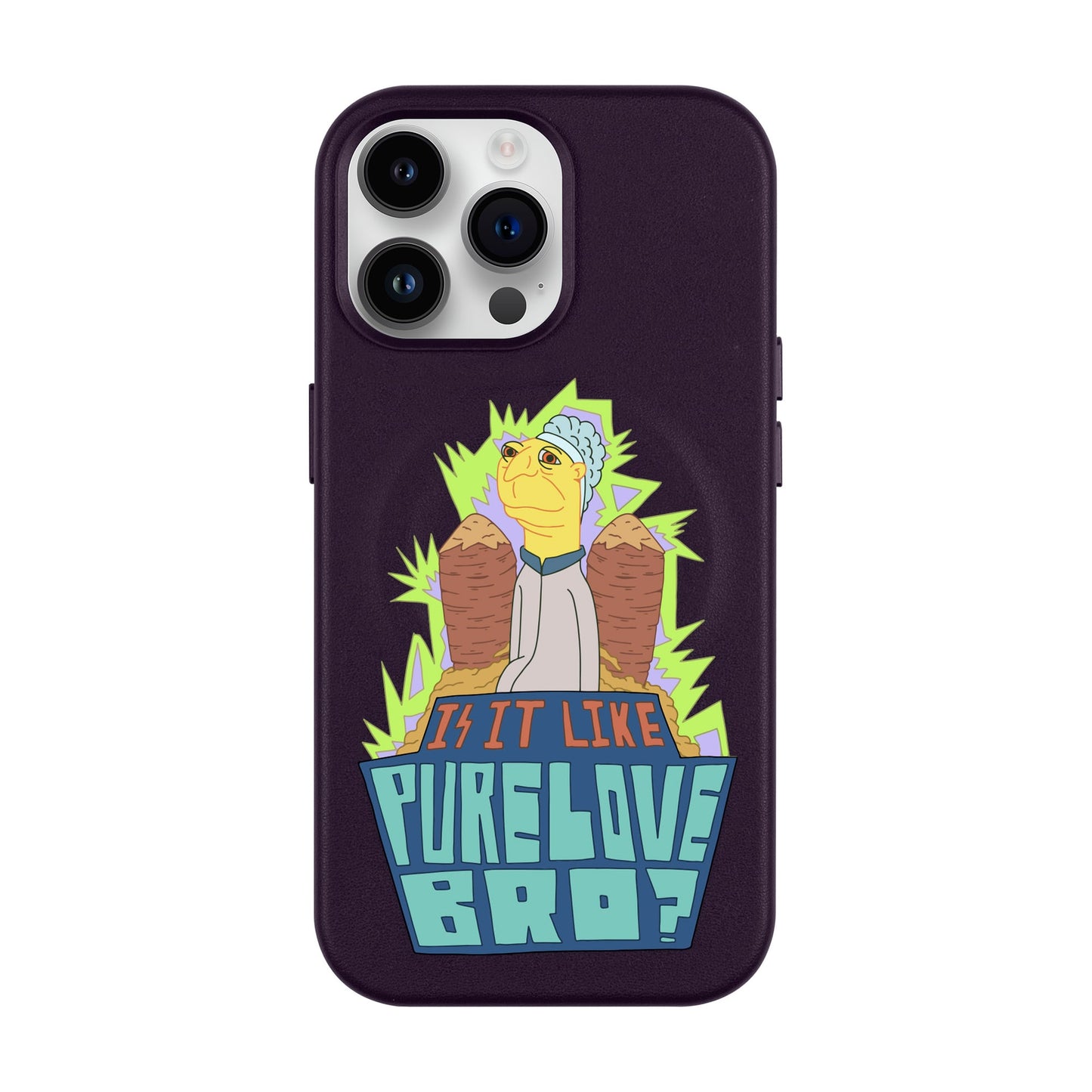 PURE LOVE-iPhone 14 Pro Max Leather Kılıf MagSafe Özellikli