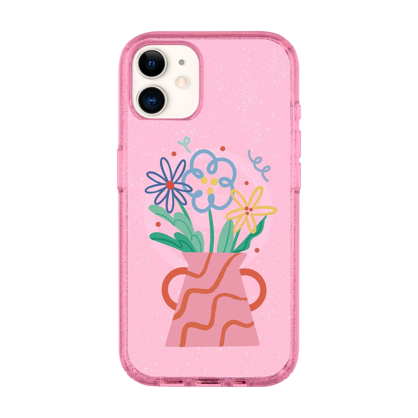 PINK VASE-iPhone 11 Shiny Kılıf MagSafe Özellikli