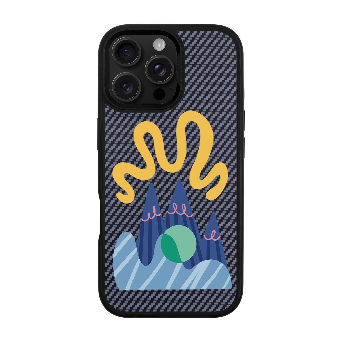 MOUNTAIN-iPhone 16 Pro Max Plaid Kılıf MagSafe Özellikli
