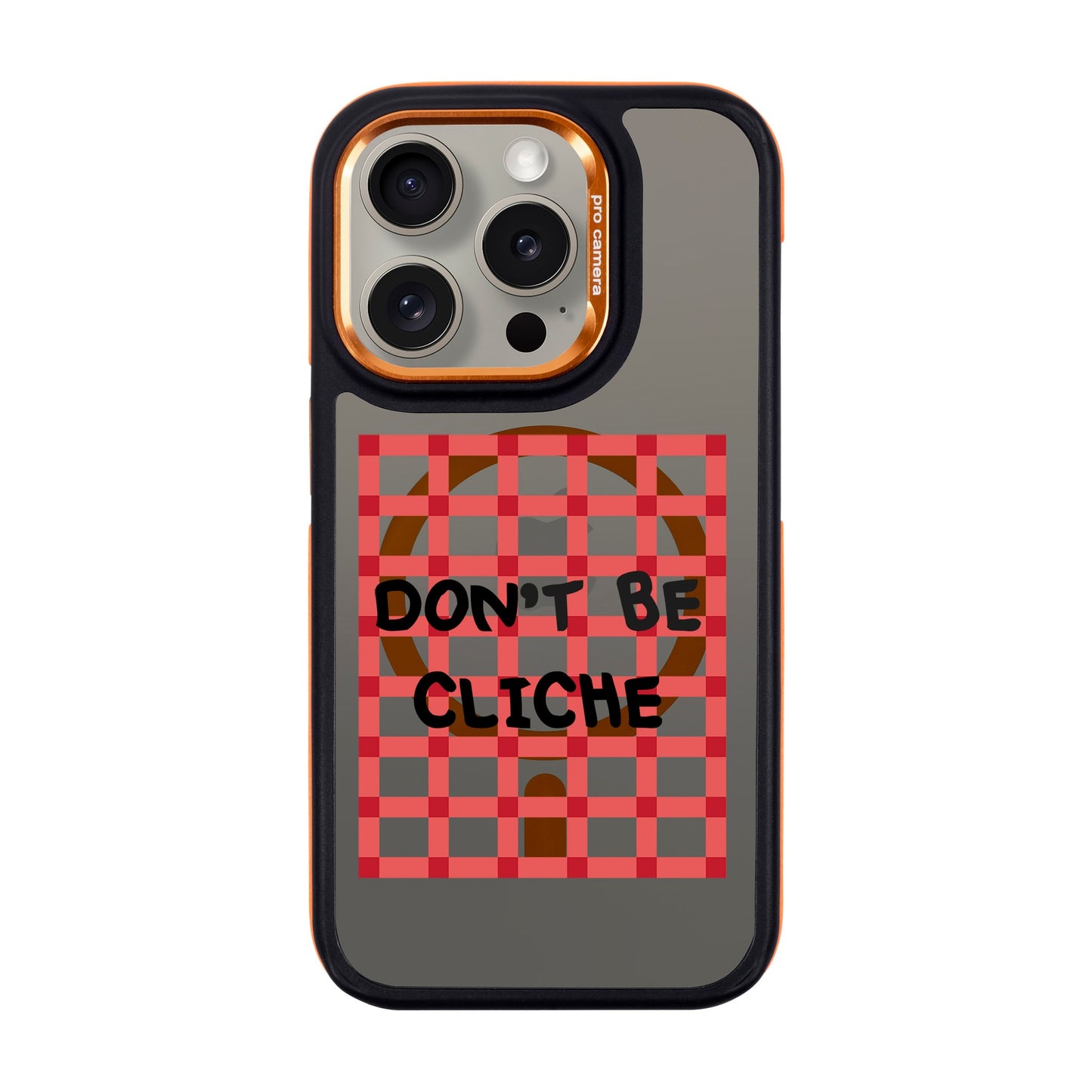 DON'T BE CLICHE-iPhone 15 Pro Dark Kılıf MagSafe Özellikli