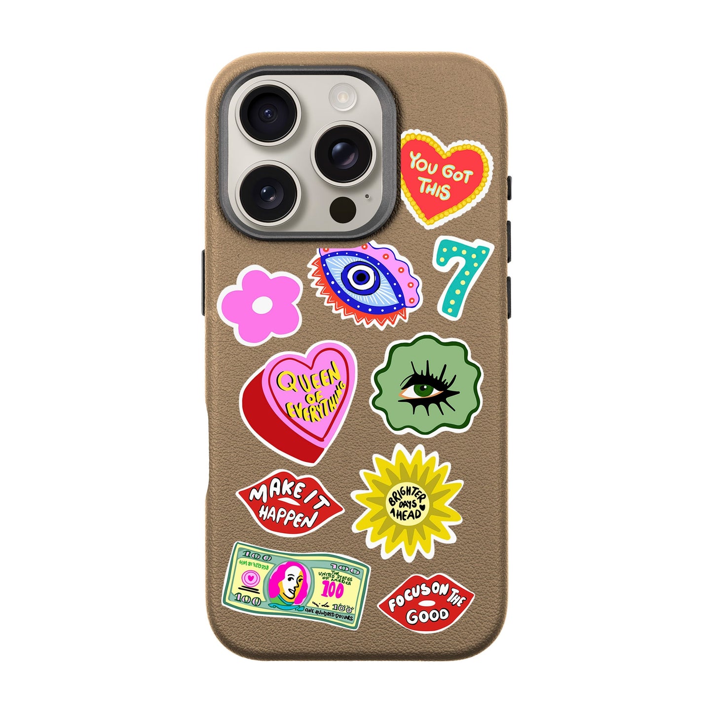 HM STICKERS-iPhone 16 Pro Leather Premium Kılıf MagSafe Özellikli