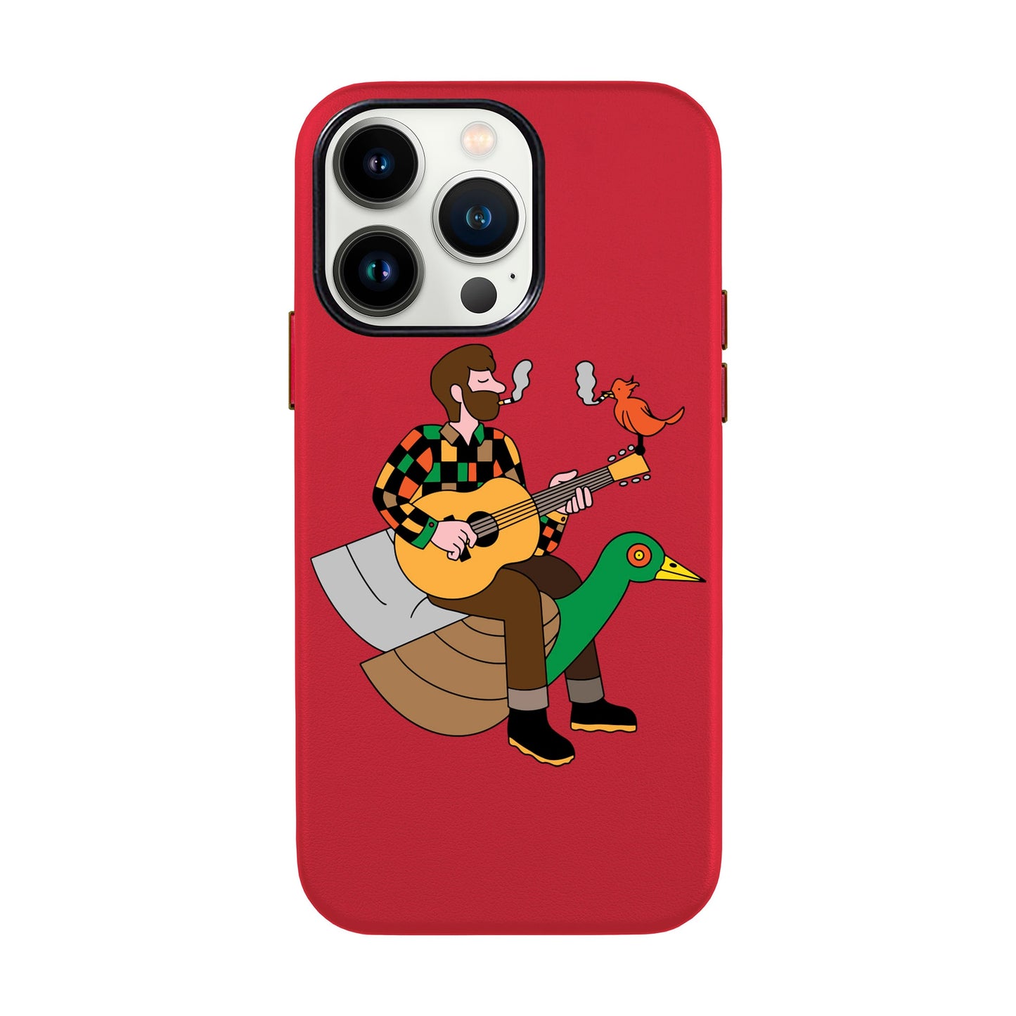 BIRDS OF A FEATHER-iPhone 13 Pro Max Leather Kılıf