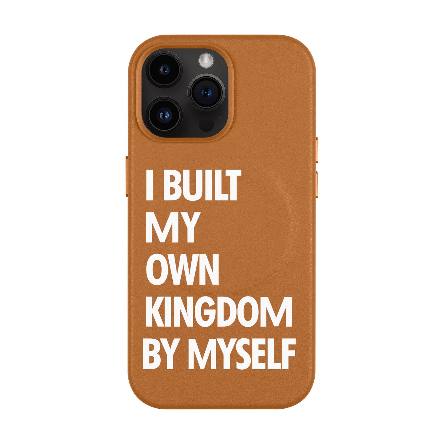 KINGDOM-iPhone 14 Pro Max Leather Kılıf MagSafe Özellikli