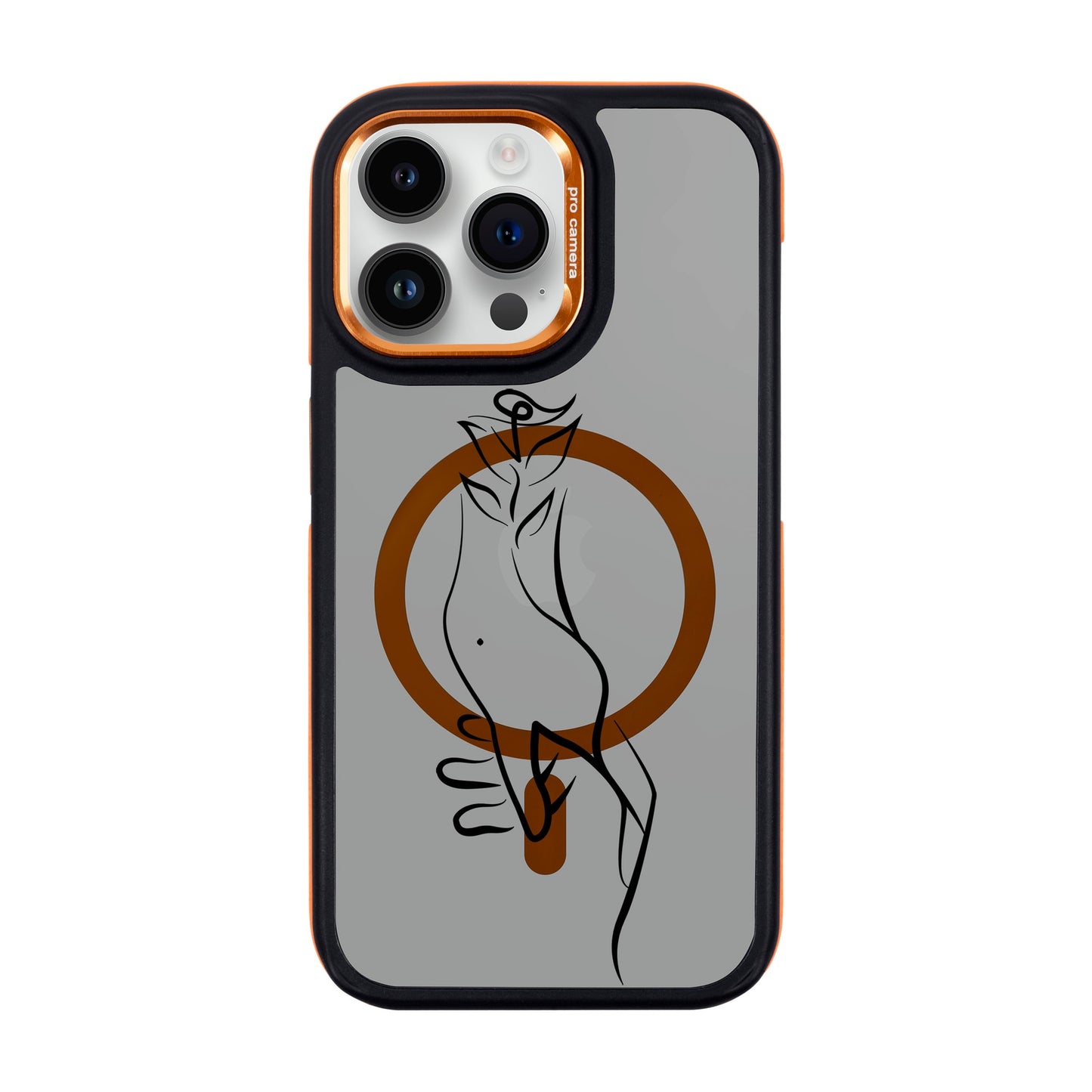 TOUCH-iPhone 14 Pro Max Dark Kılıf MagSafe Özellikli