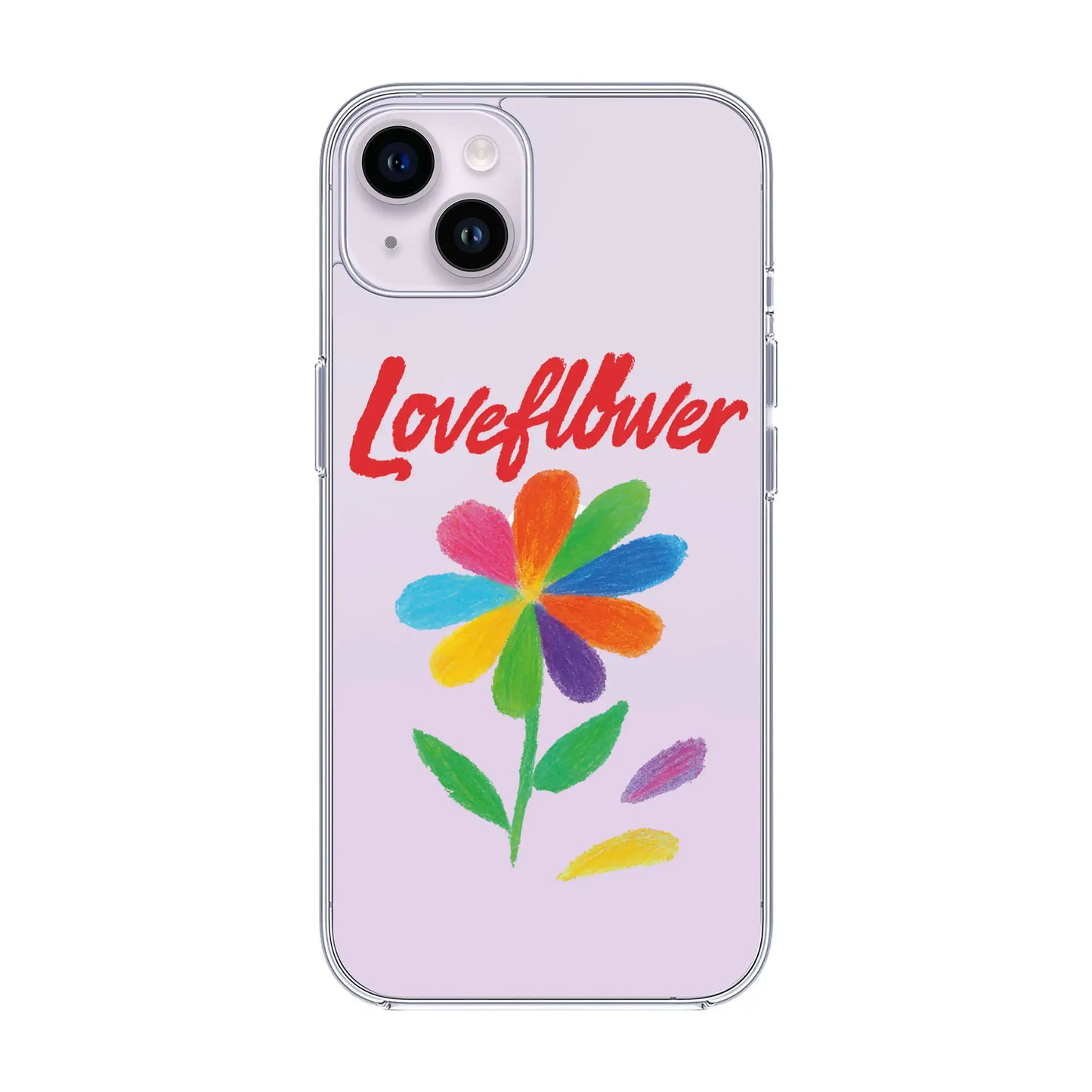 LOVE FLOWER-iPhone 14 Plus Solid Kılıf