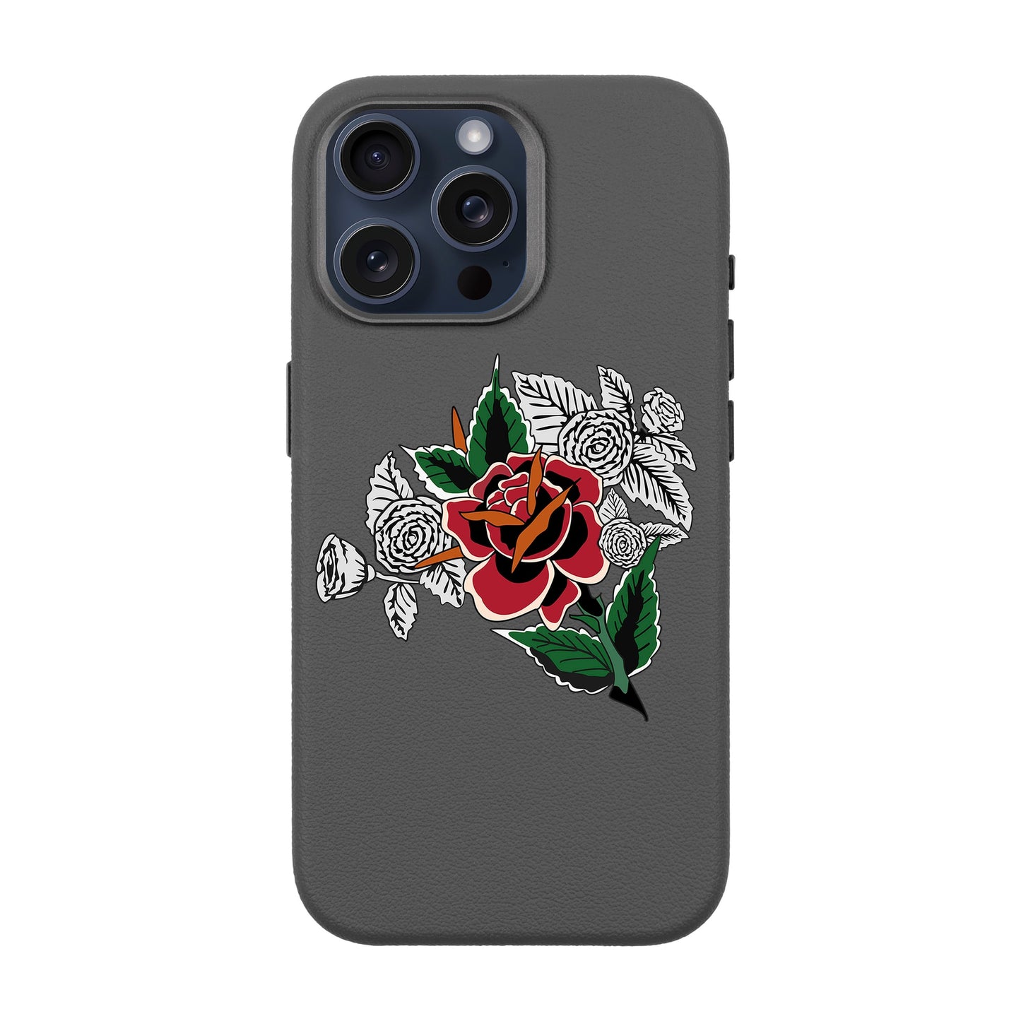 DRY ROSE-iPhone 15 Pro Max Leather Premium Kılıf MagSafe Özellikli