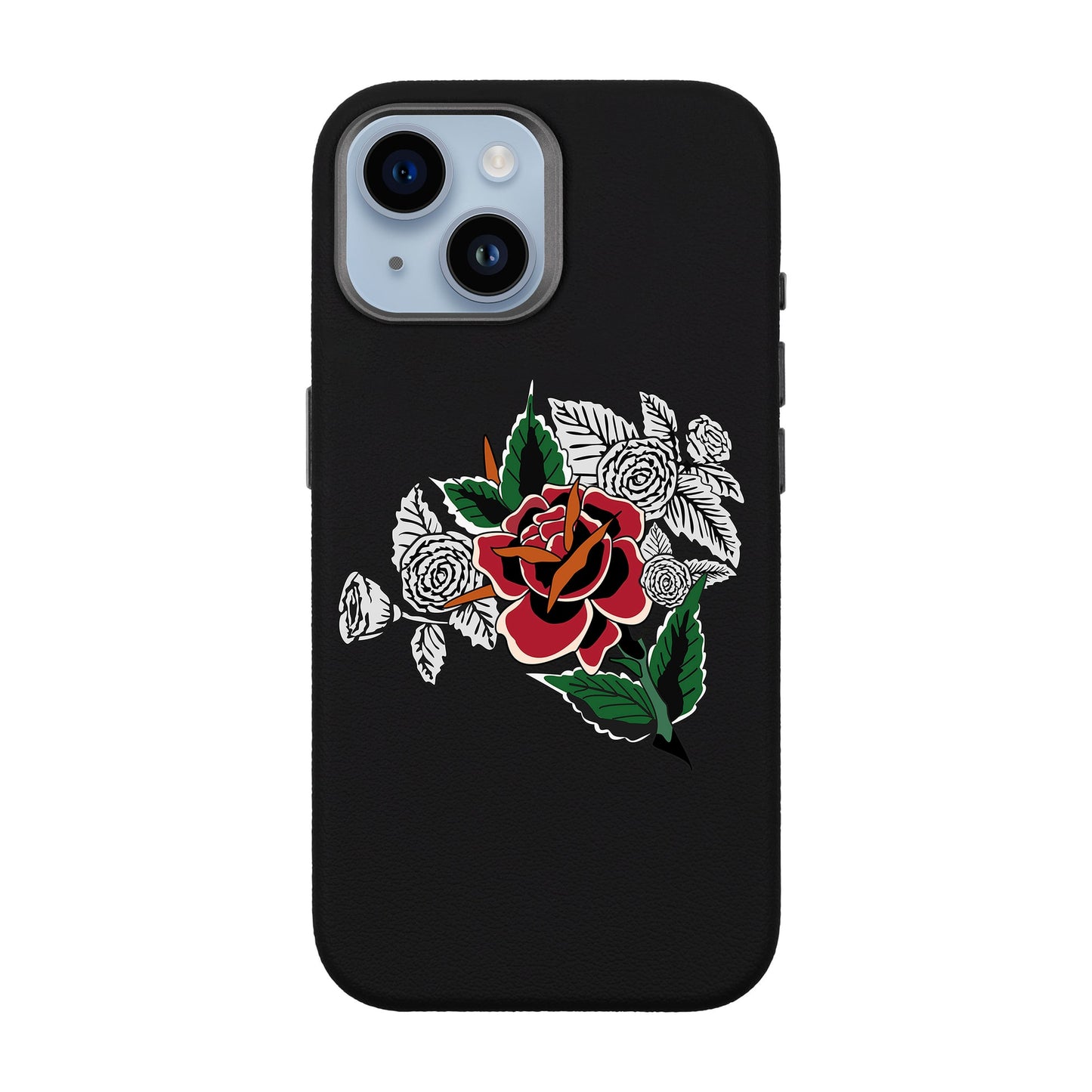 DRY ROSE-iPhone 13 Leather Premium Kılıf MagSafe Özellikli