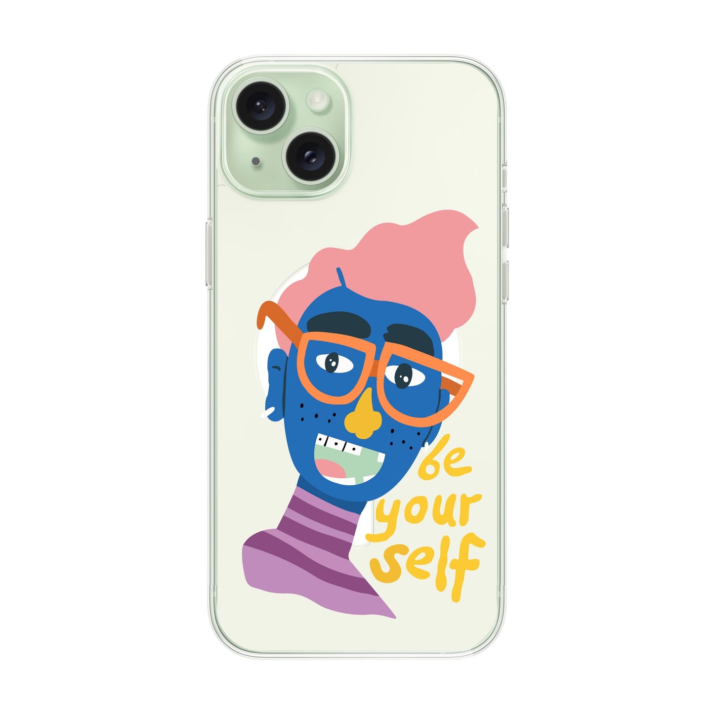 BE YOUR SELF-iPhone 15 Plus Solid Kılıf MagSafe Özellikli