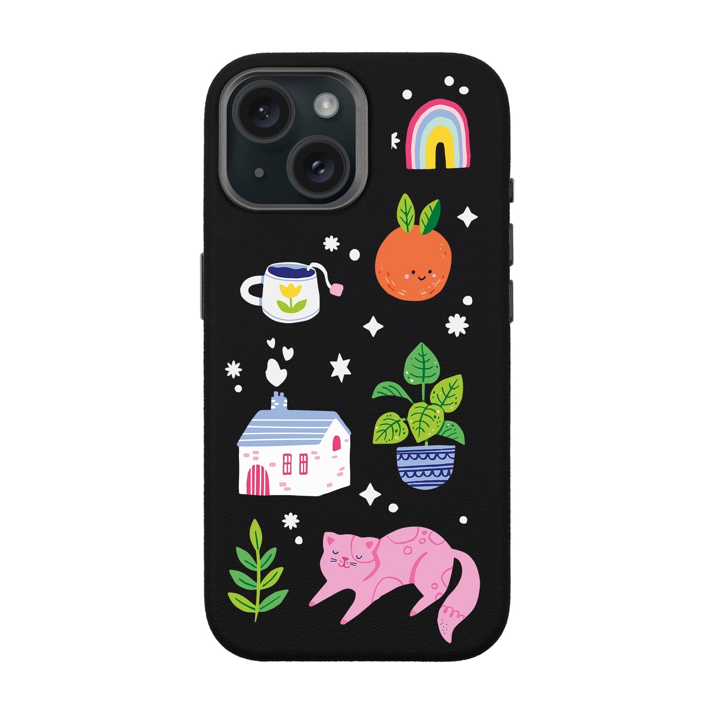 FRESH SPRING-iPhone 15 Leather Premium Kılıf MagSafe Özellikli