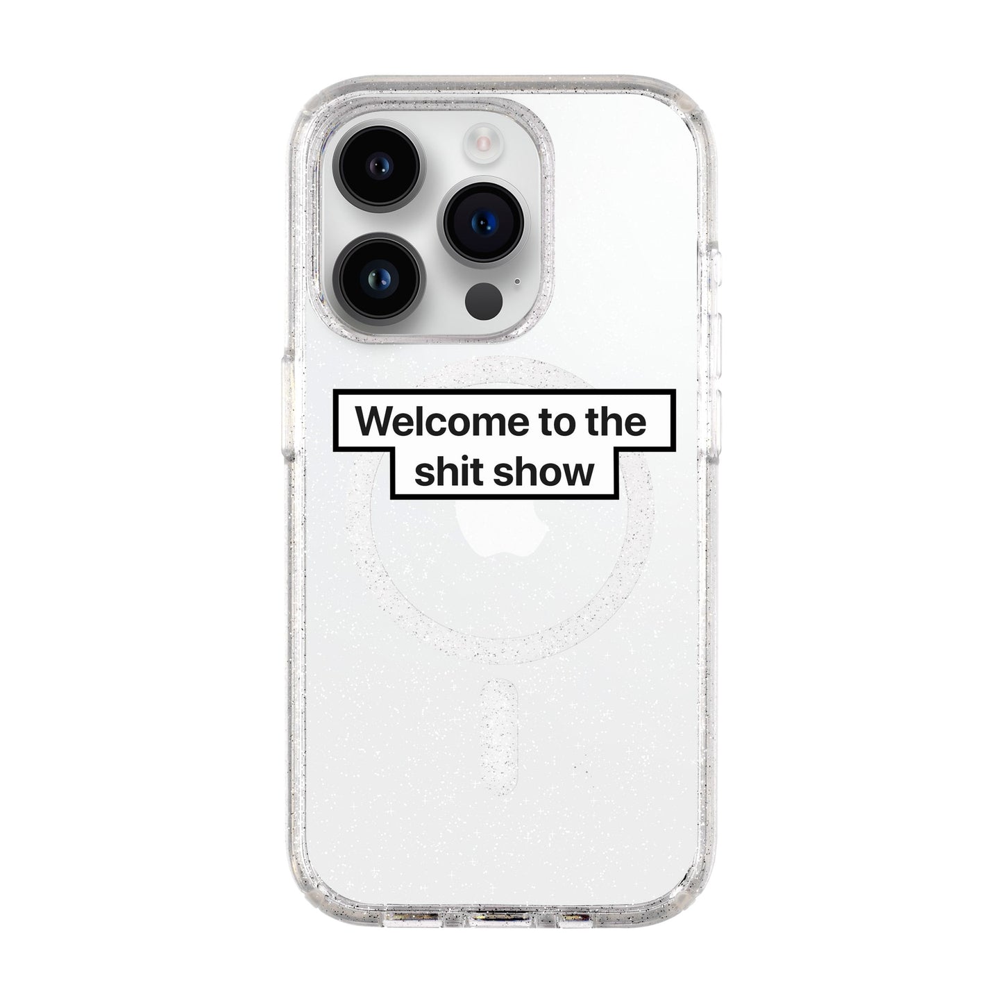 WELCOME-iPhone 14 Pro Shiny Kılıf MagSafe Özellikli