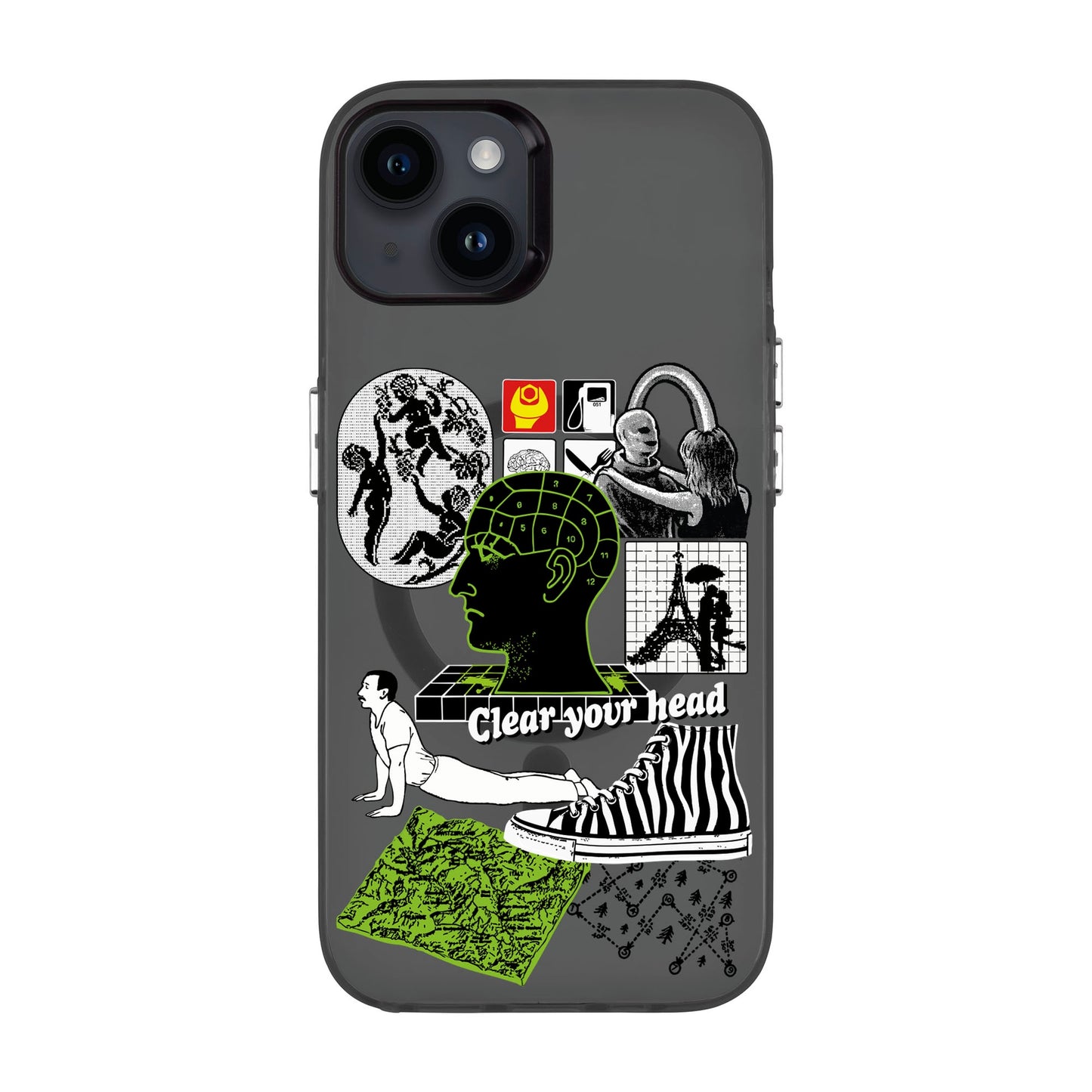 CLEAR YOUR HEAD-iPhone 14 Plus Hold Kılıf MagSafe Özellikli