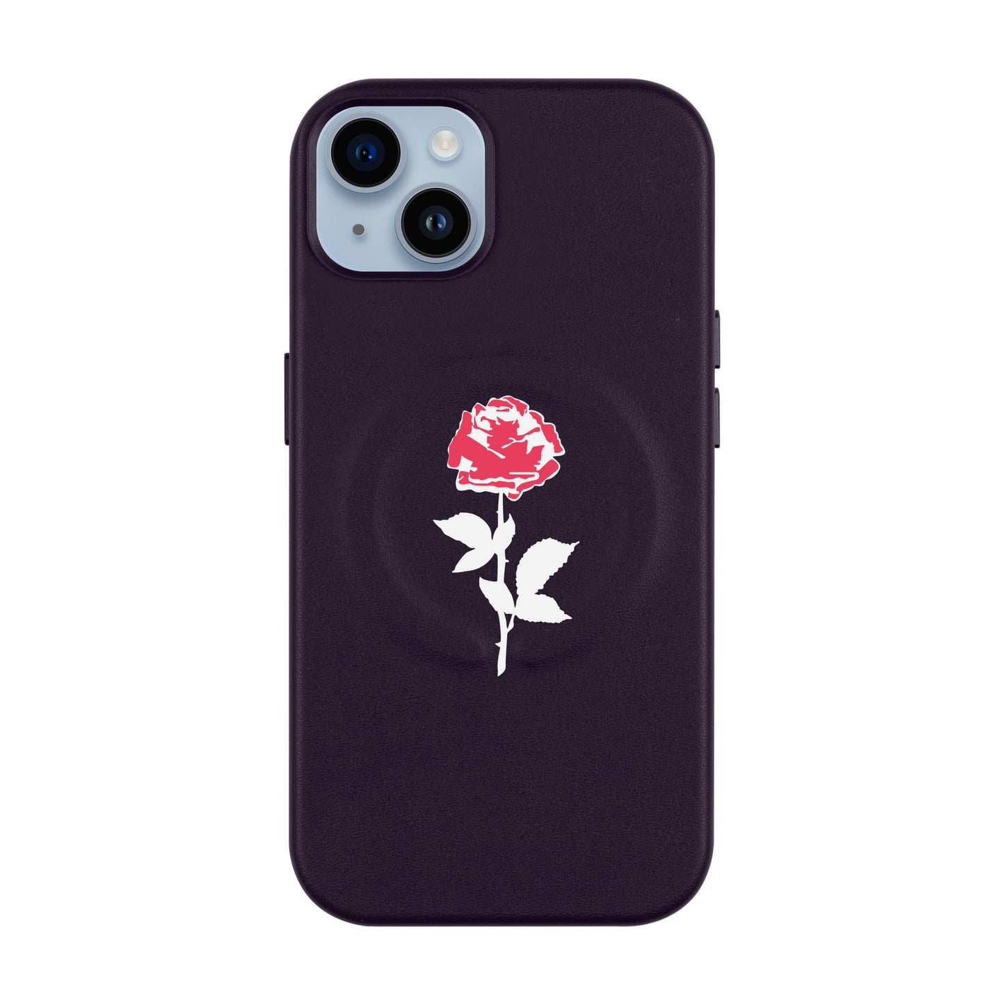 NATUREL ROSE-iPhone 14 Plus Leather Kılıf MagSafe Özellikli