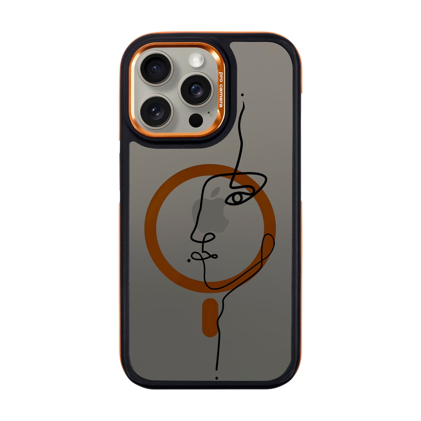 FACE-iPhone 15 Pro Max Dark Kılıf MagSafe Özellikli