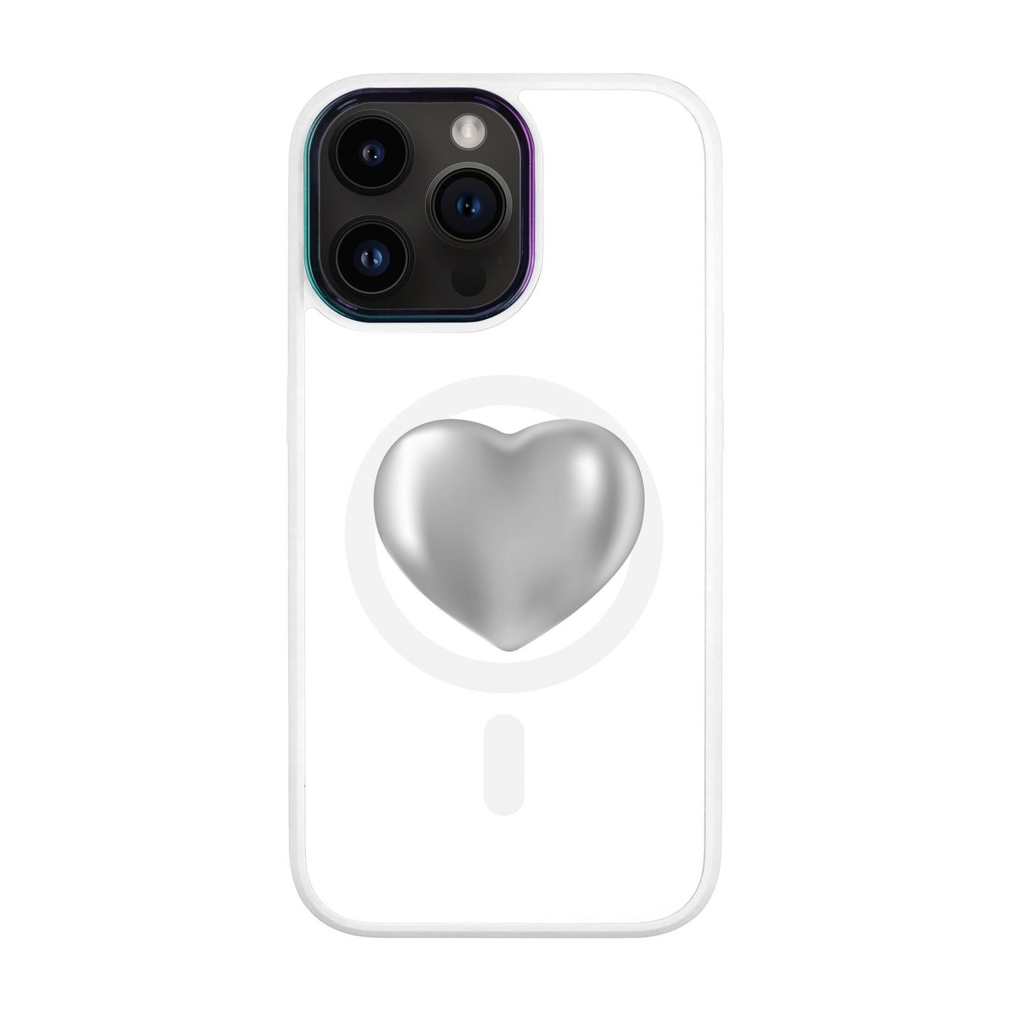 SILVER HEART-iPhone 14 Pro Max Vigor Kılıf MagSafe Özellikli
