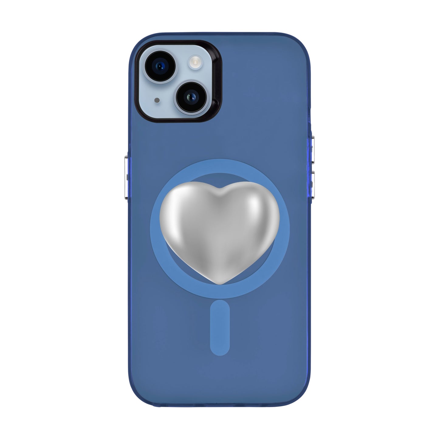 SILVER HEART-iPhone 14 Plus Hold Kılıf MagSafe Özellikli