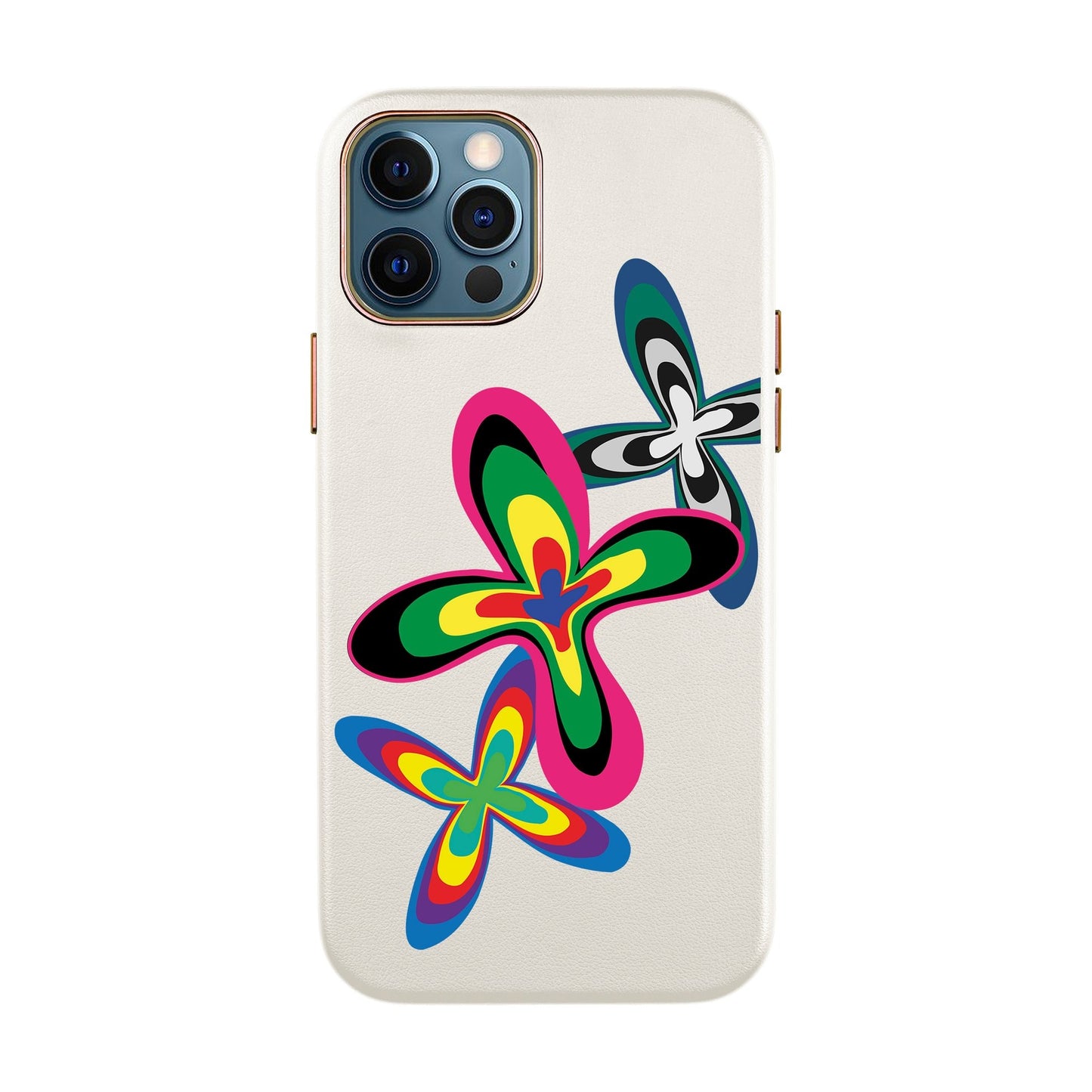 COLOR FLOWER-iPhone XR Leather Kılıf