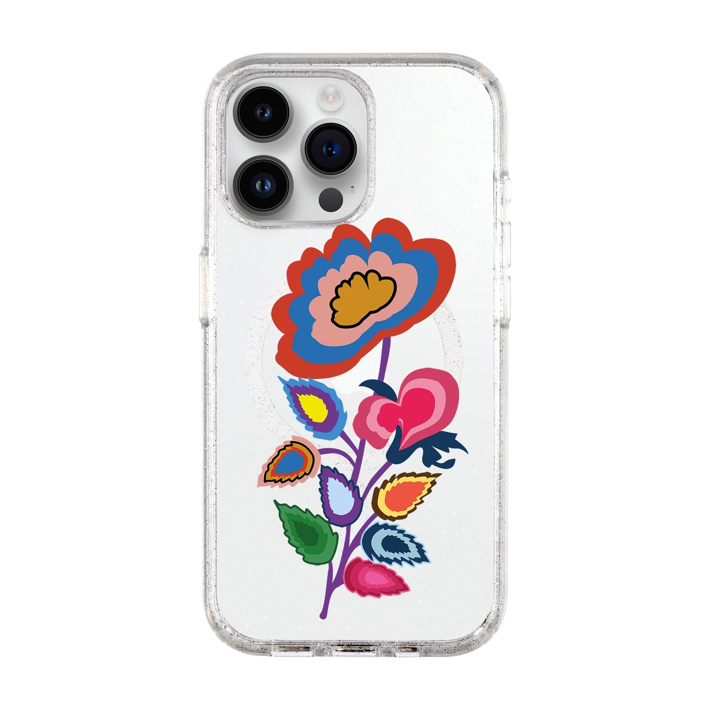 KNITTED FLOWER-iPhone 14 Pro Max Shiny Kılıf MagSafe Özellikli