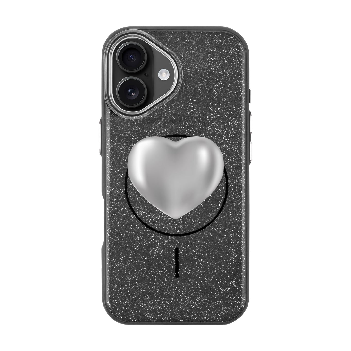 SILVER HEART-iPhone 16 Plus Radiant Kılıf MagSafe Özellikli