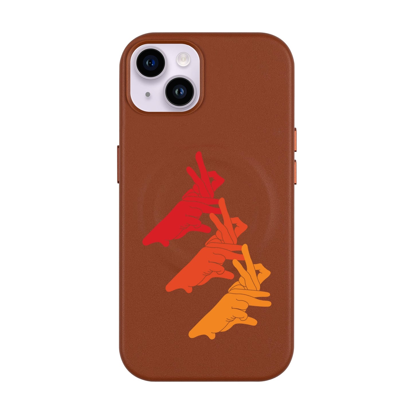 BUNNY MARCH-iPhone 14 Plus Leather Kılıf MagSafe Özellikli
