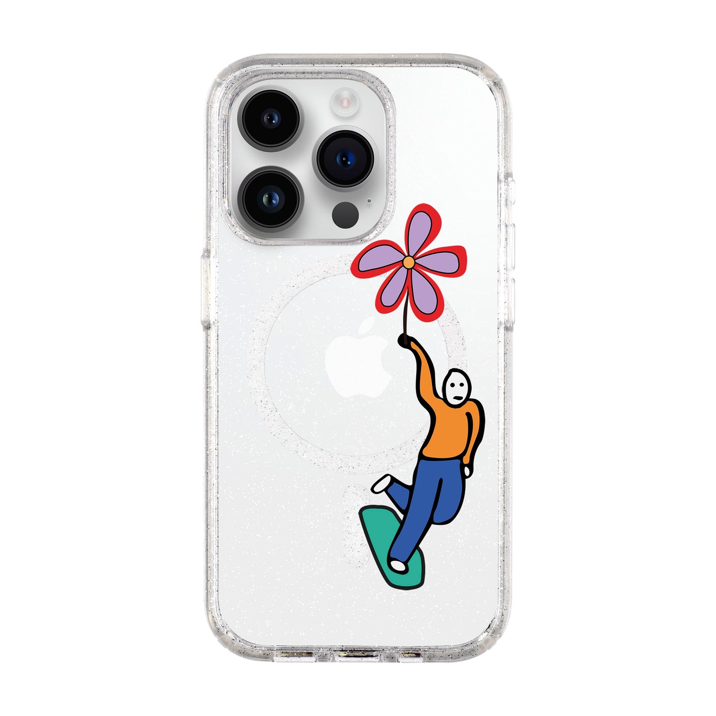 SKATEBOARDER-iPhone 14 Pro Shiny Kılıf MagSafe Özellikli