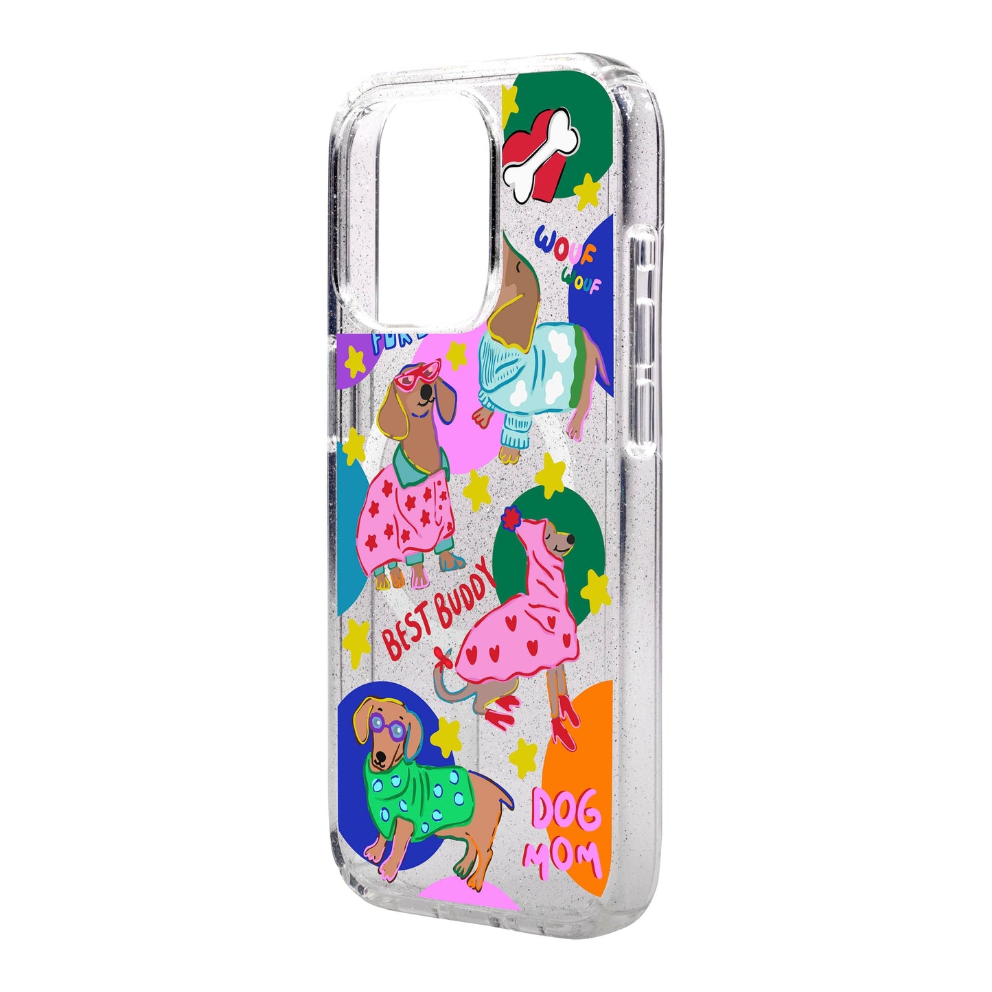 DOG MOM-iPhone 15 Pro Shiny Kılıf MagSafe Özellikli