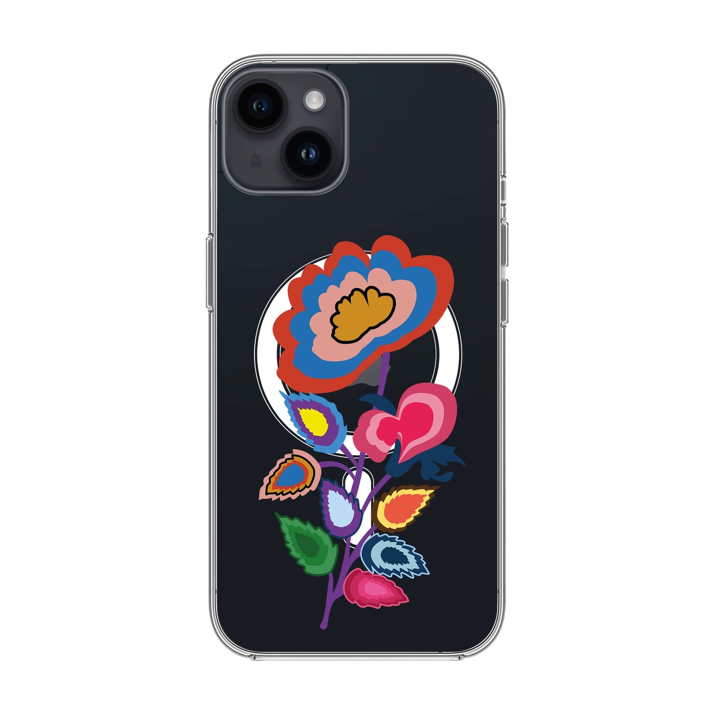 KNITTED FLOWER-iPhone 7 / 8 / SE Solid Kılıf MagSafe Özellikli
