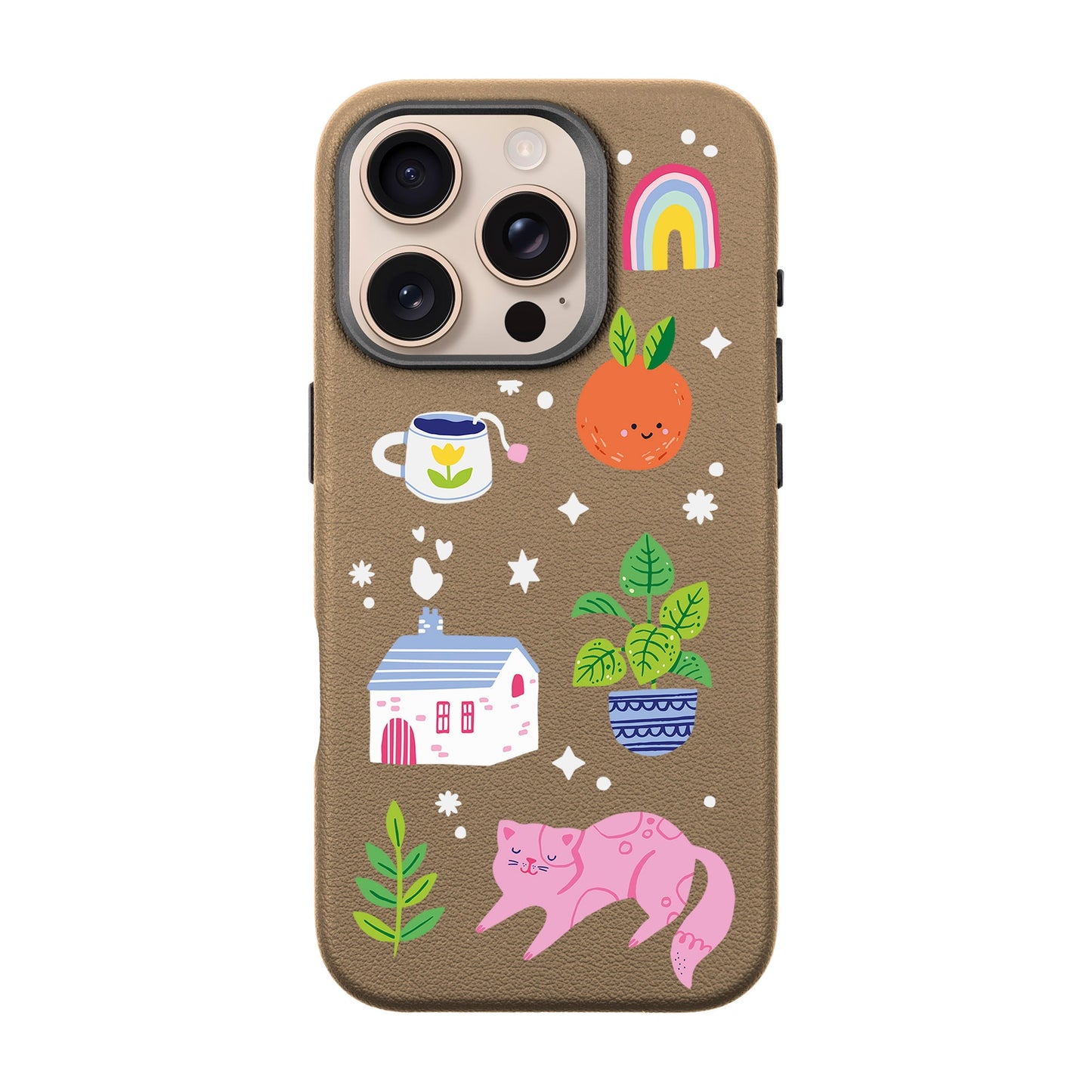FRESH SPRING-iPhone 16 Pro Leather Premium Kılıf MagSafe Özellikli