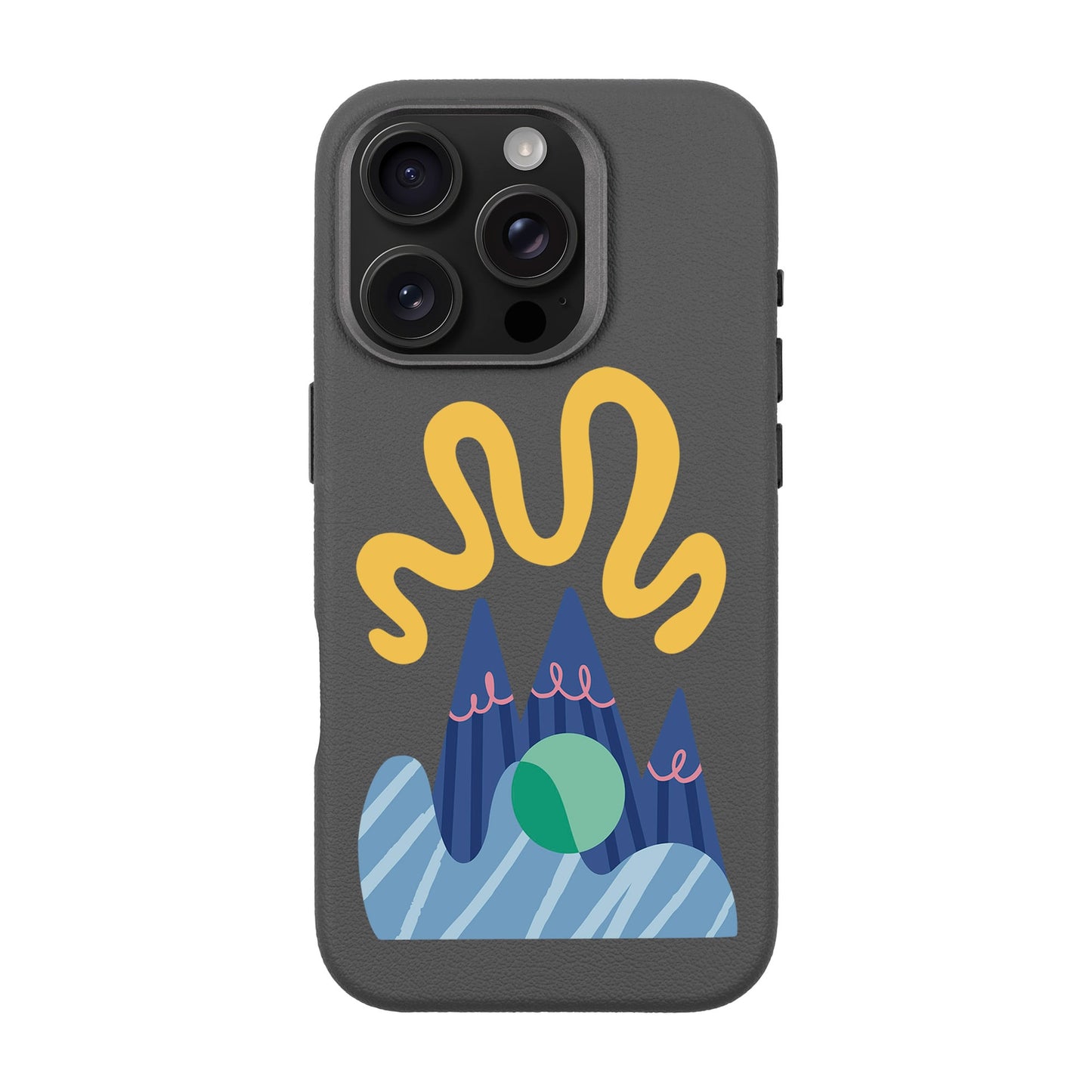 MOUNTAIN-iPhone 16 Pro Leather Premium Kılıf MagSafe Özellikli