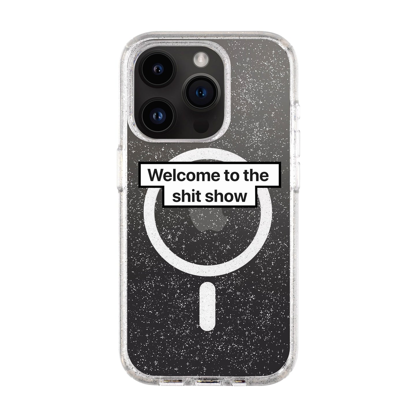 WELCOME-iPhone 14 Pro Shiny Kılıf MagSafe Özellikli