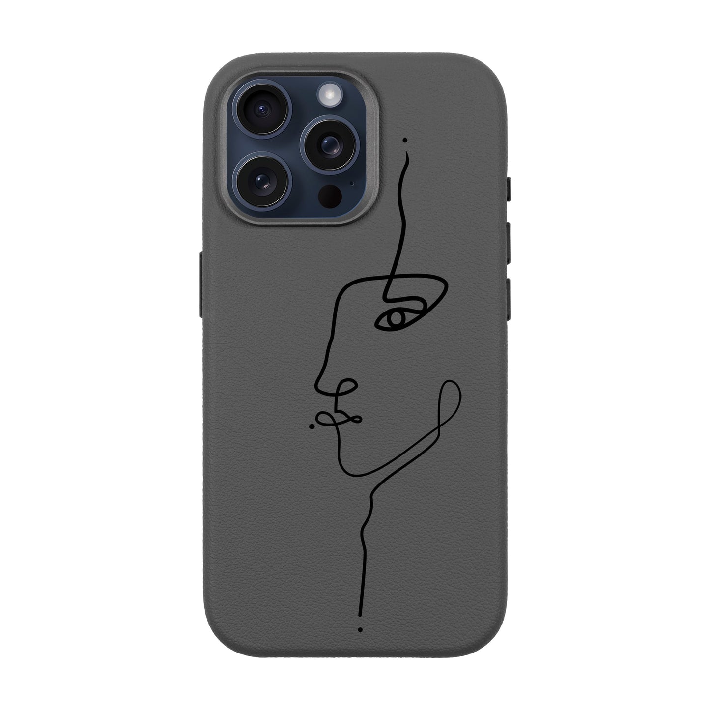 FACE-iPhone 15 Pro Max Leather Premium Kılıf MagSafe Özellikli