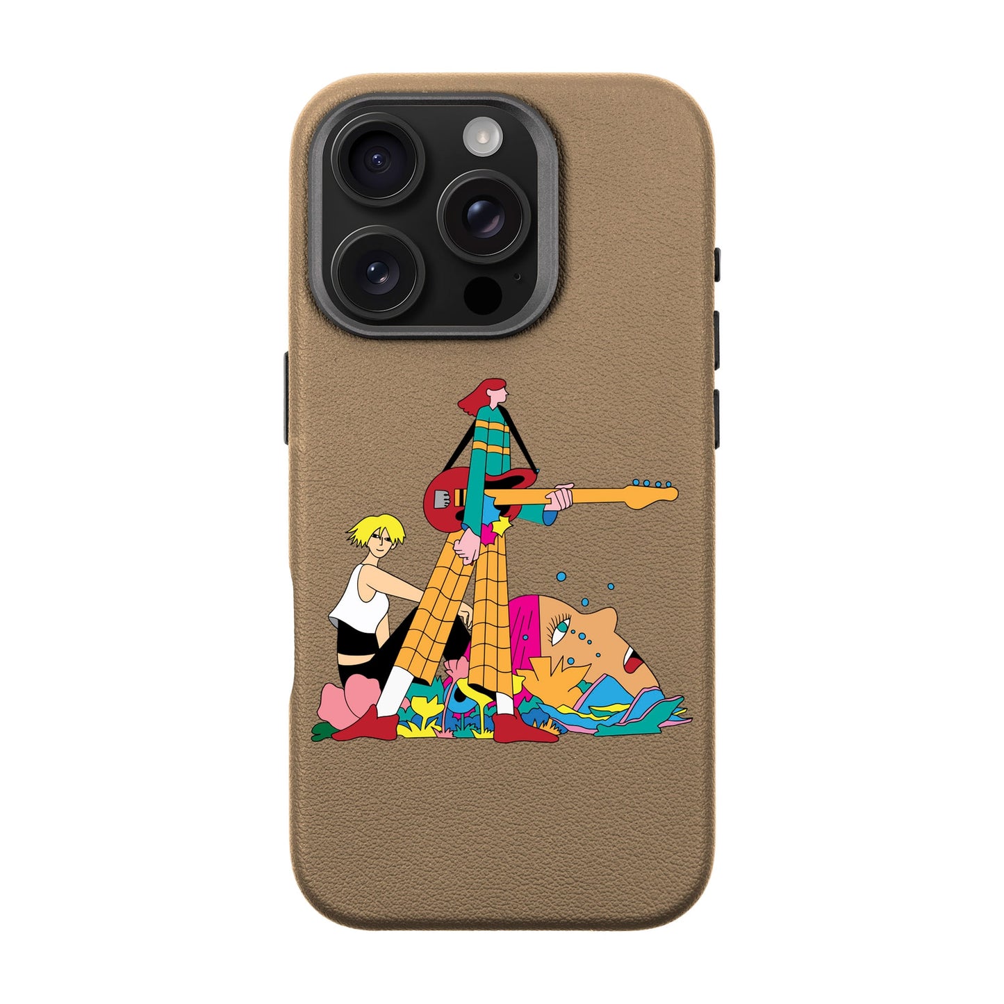HER BAND-iPhone 16 Pro Leather Premium Kılıf MagSafe Özellikli