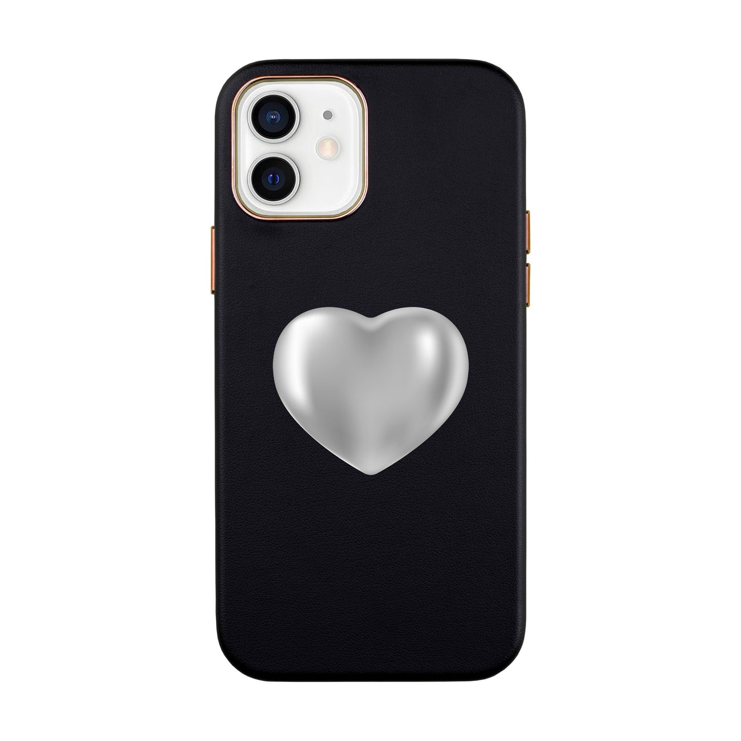 SILVER HEART-iPhone XR Leather Kılıf