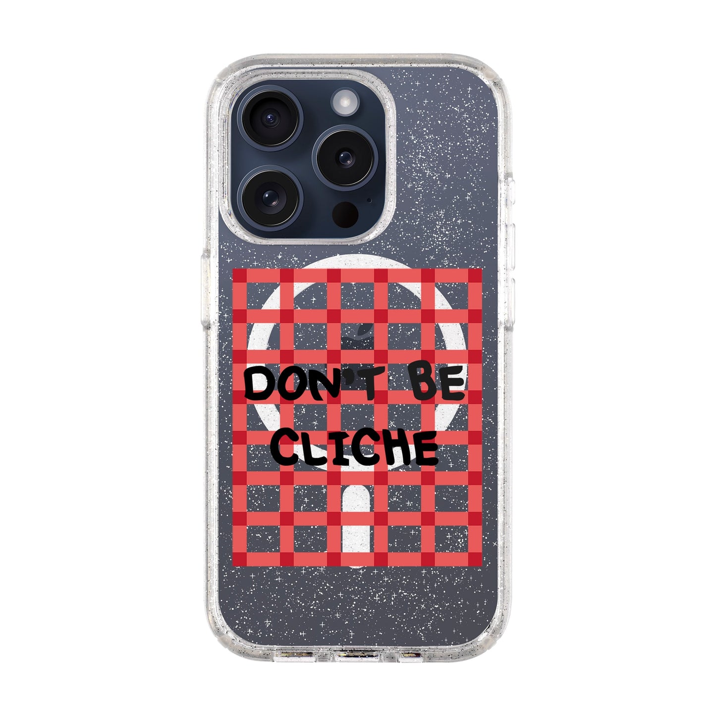 DON'T BE CLICHE-iPhone 15 Pro Shiny Kılıf MagSafe Özellikli