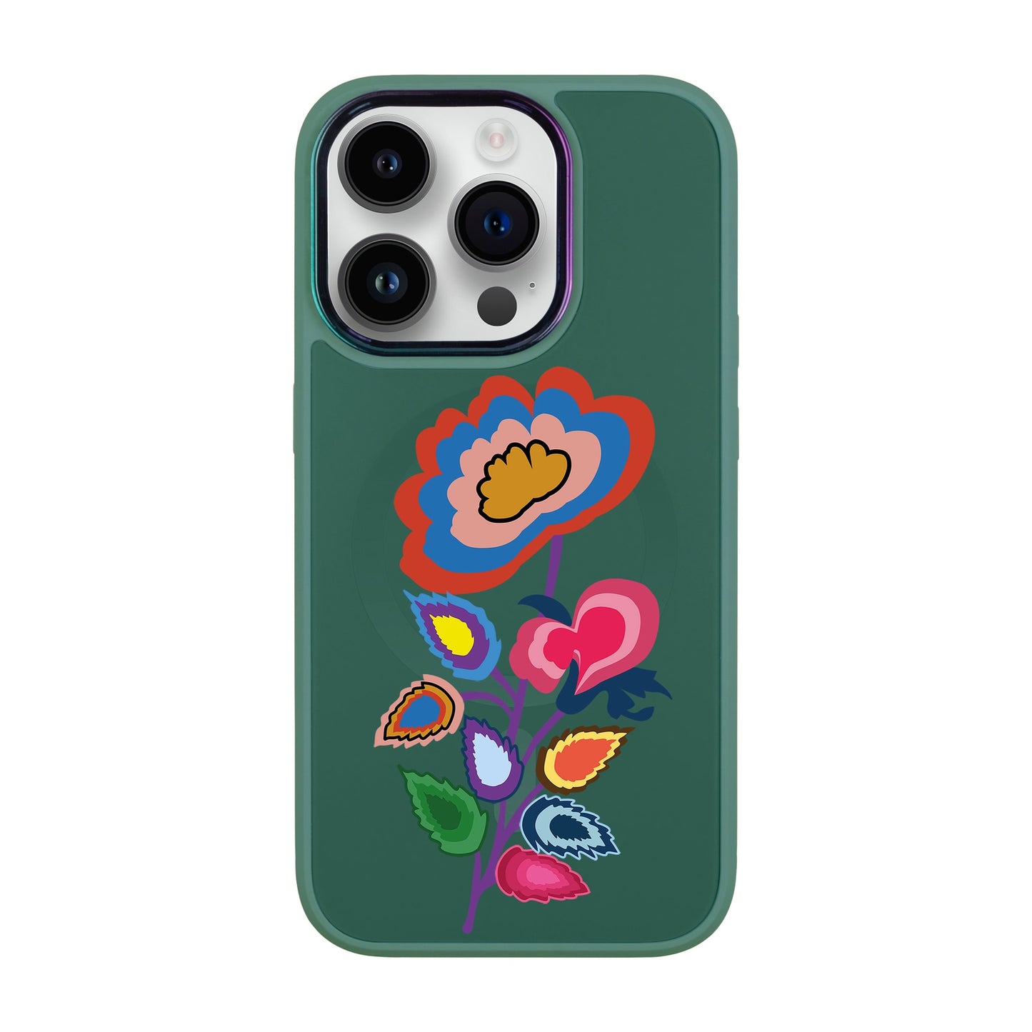 KNITTED FLOWER-iPhone 13 Pro Vigor Kılıf MagSafe Özellikli