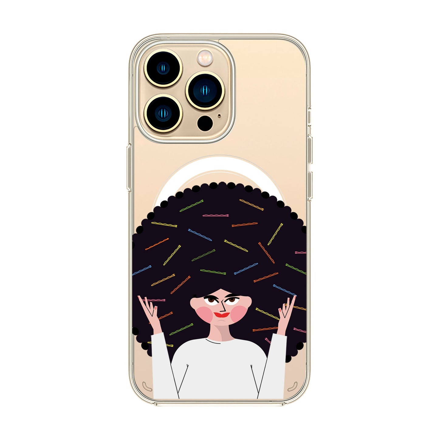 TANGLES OF HAPPINESS-iPhone 12 Solid Kılıf MagSafe Özellikli