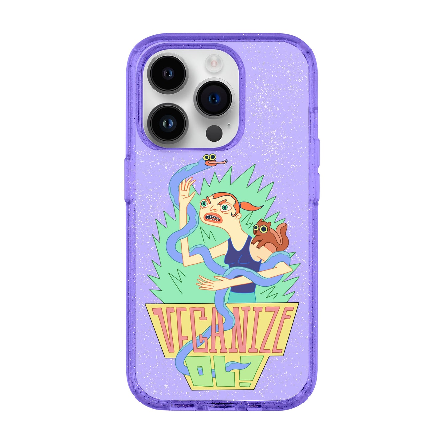 VEGANİZE-iPhone 14 Pro Shiny Kılıf MagSafe Özellikli