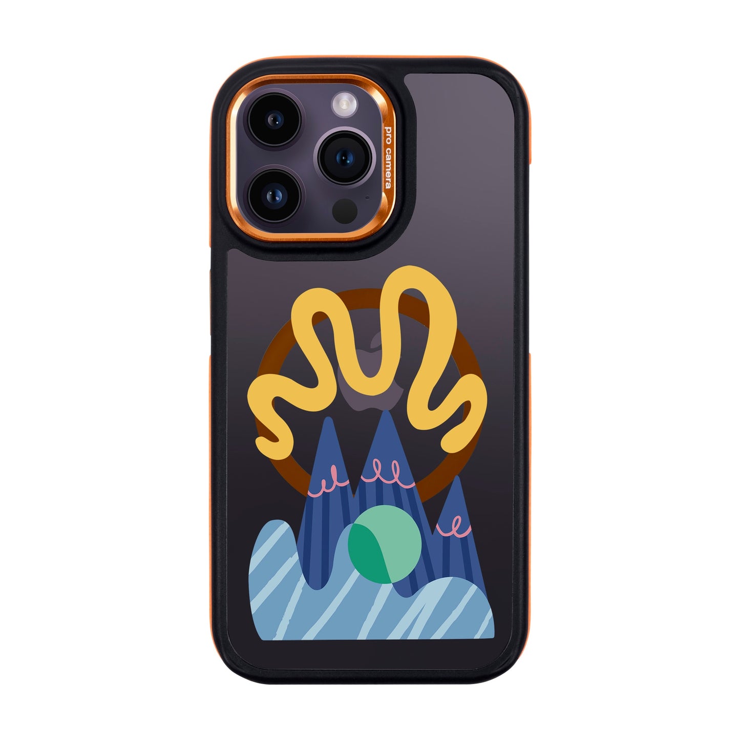 MOUNTAIN-iPhone 14 Pro Max Dark Kılıf MagSafe Özellikli