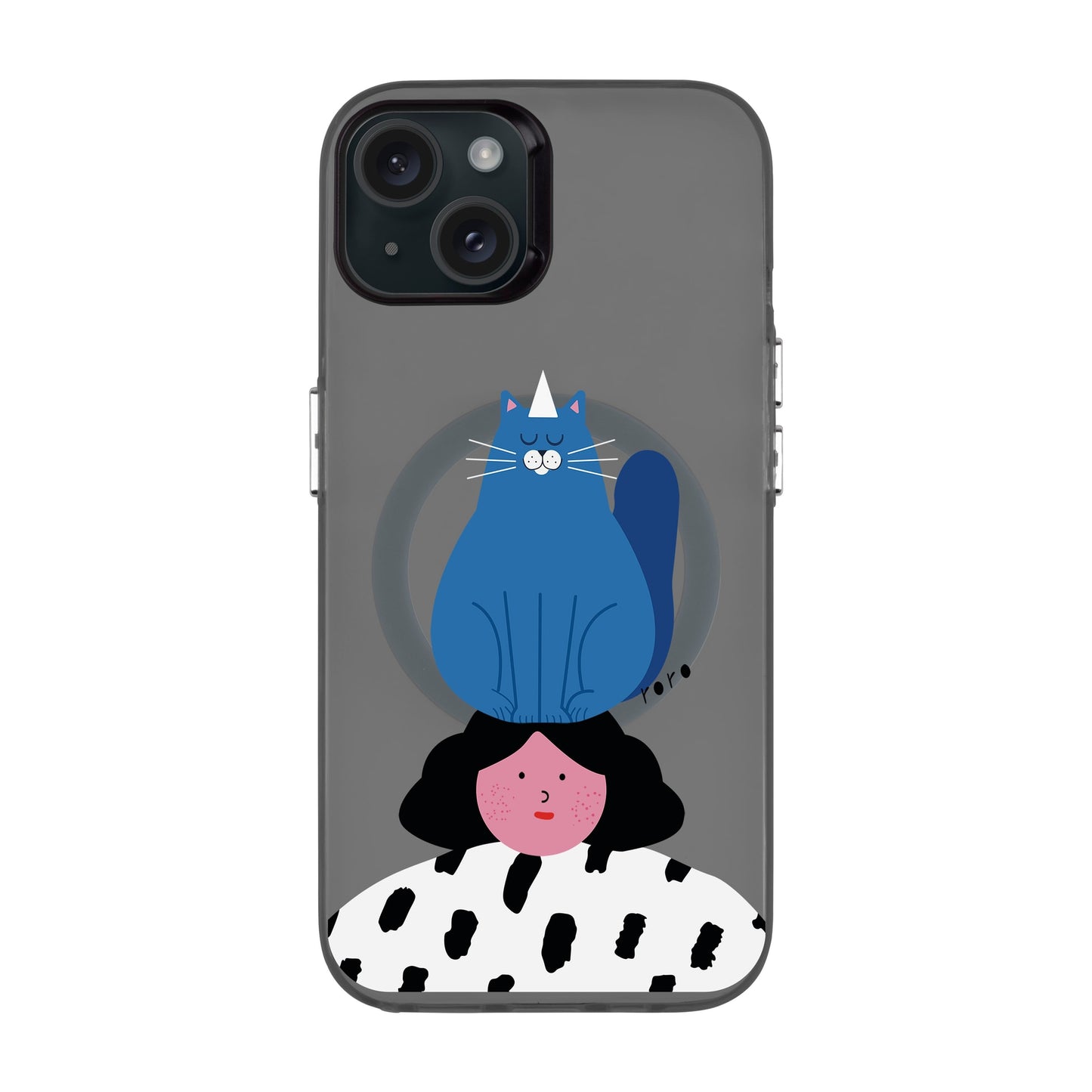 NAUGHTY CAT-iPhone 15 Plus Hold Kılıf MagSafe Özellikli